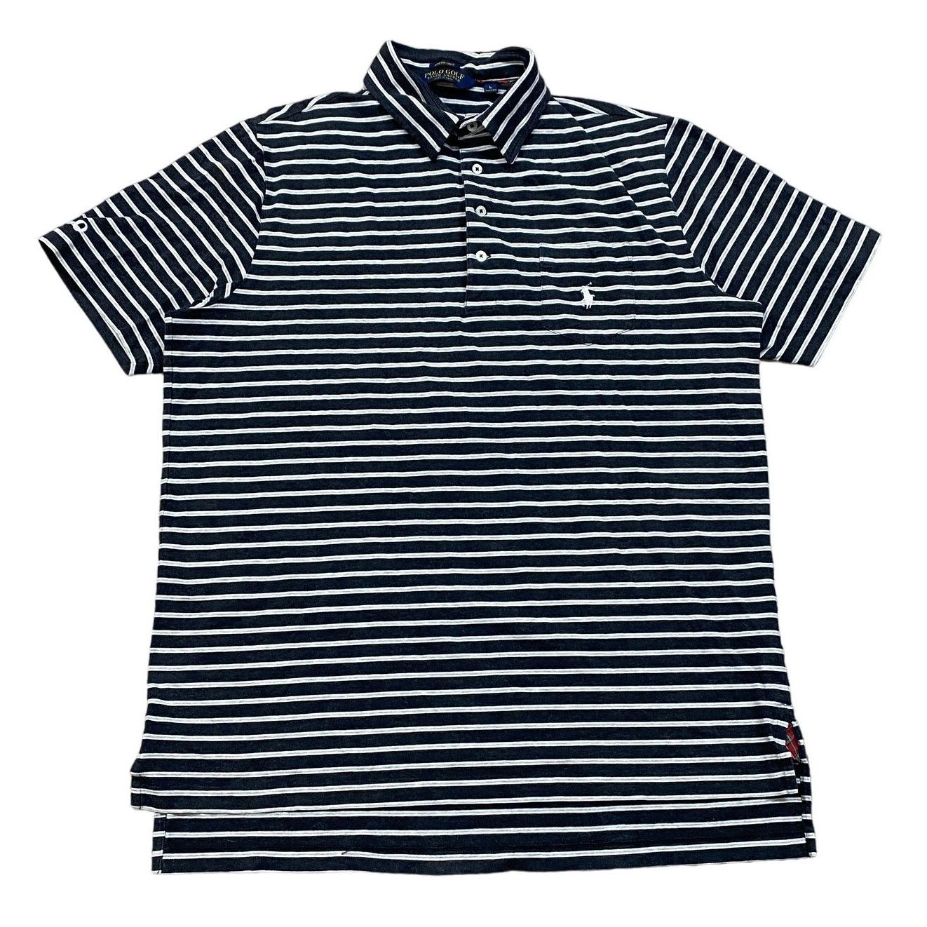 Ralph Lauren Golf Polo Golf Ralph Lauren Stretch Lisle Stripe Polo Shirt Large Grailed