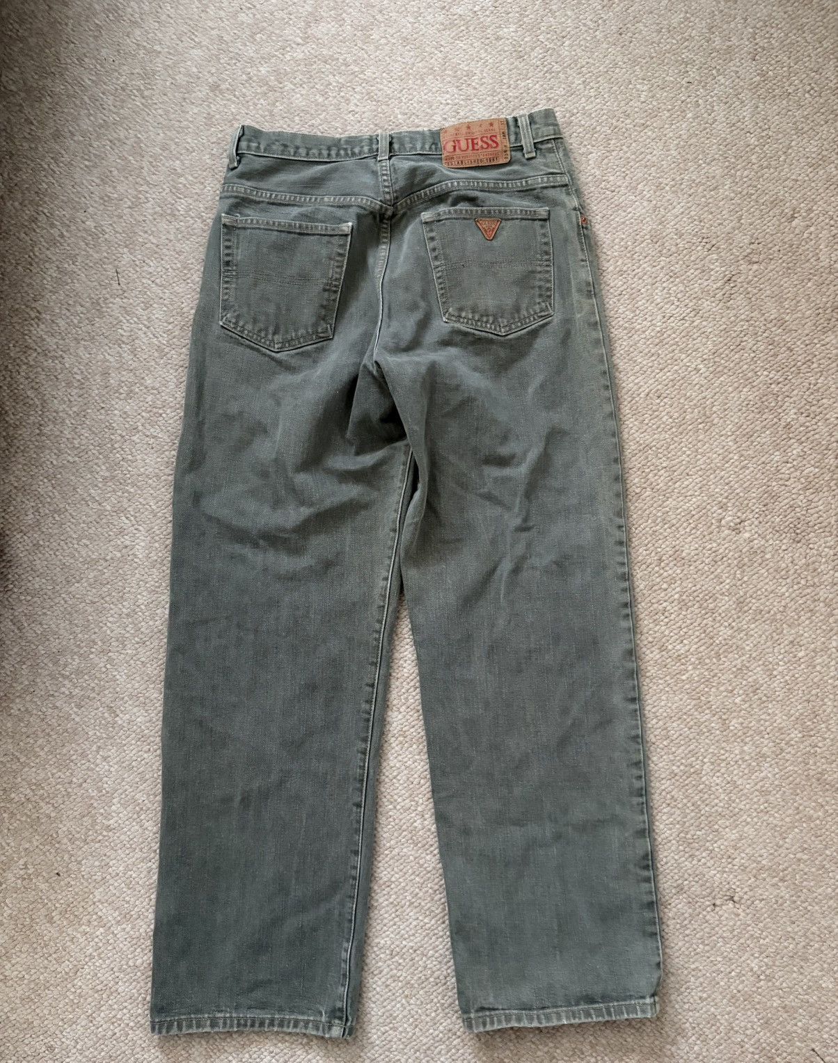 Guess Vintage 90s Guess Relaxed Fit Denim Jeans Size US 32 / EU 48 - 2 Thumbnail