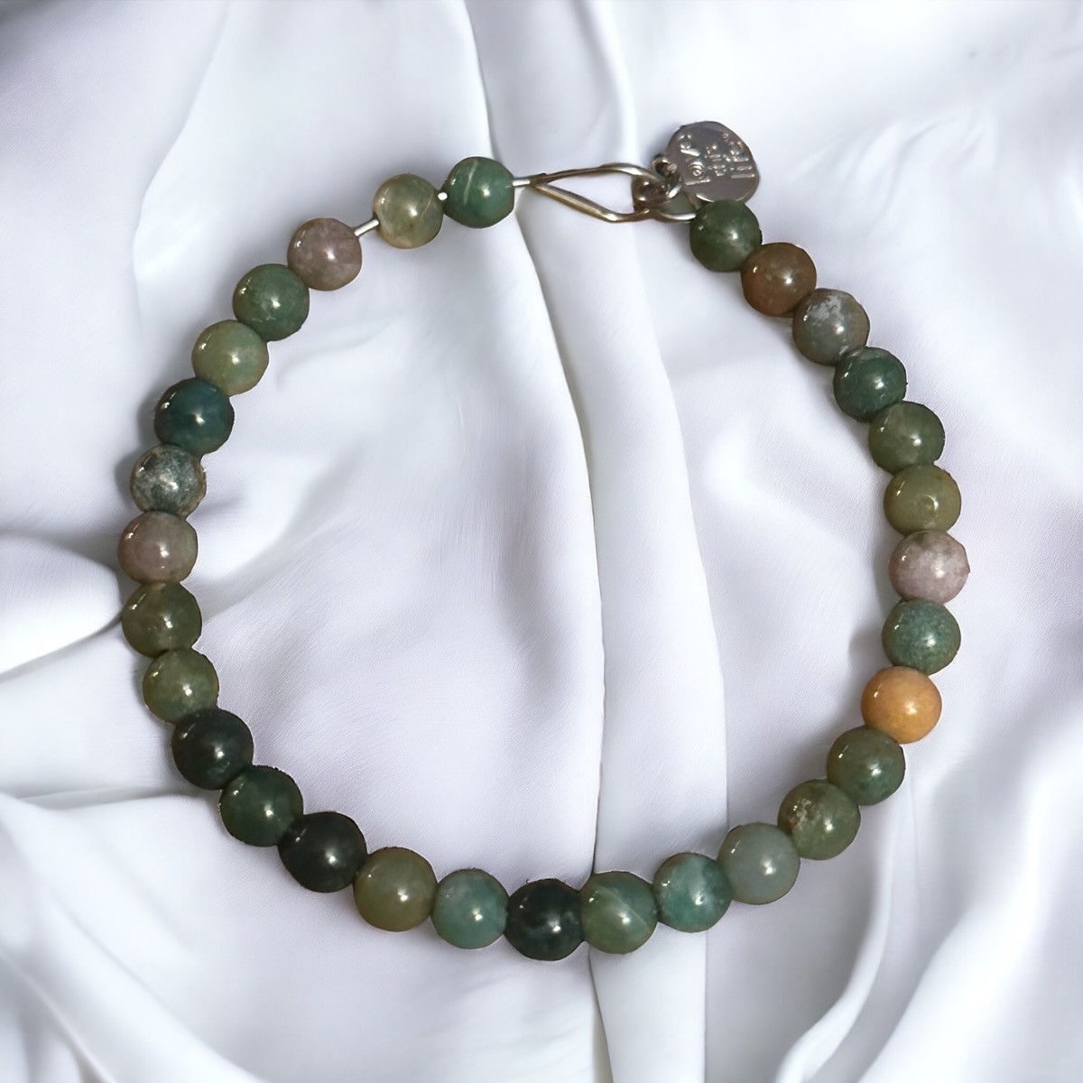 Other Love This Life green agate bead bangle bracelet Size ONE SIZE - 1 Thumbnail