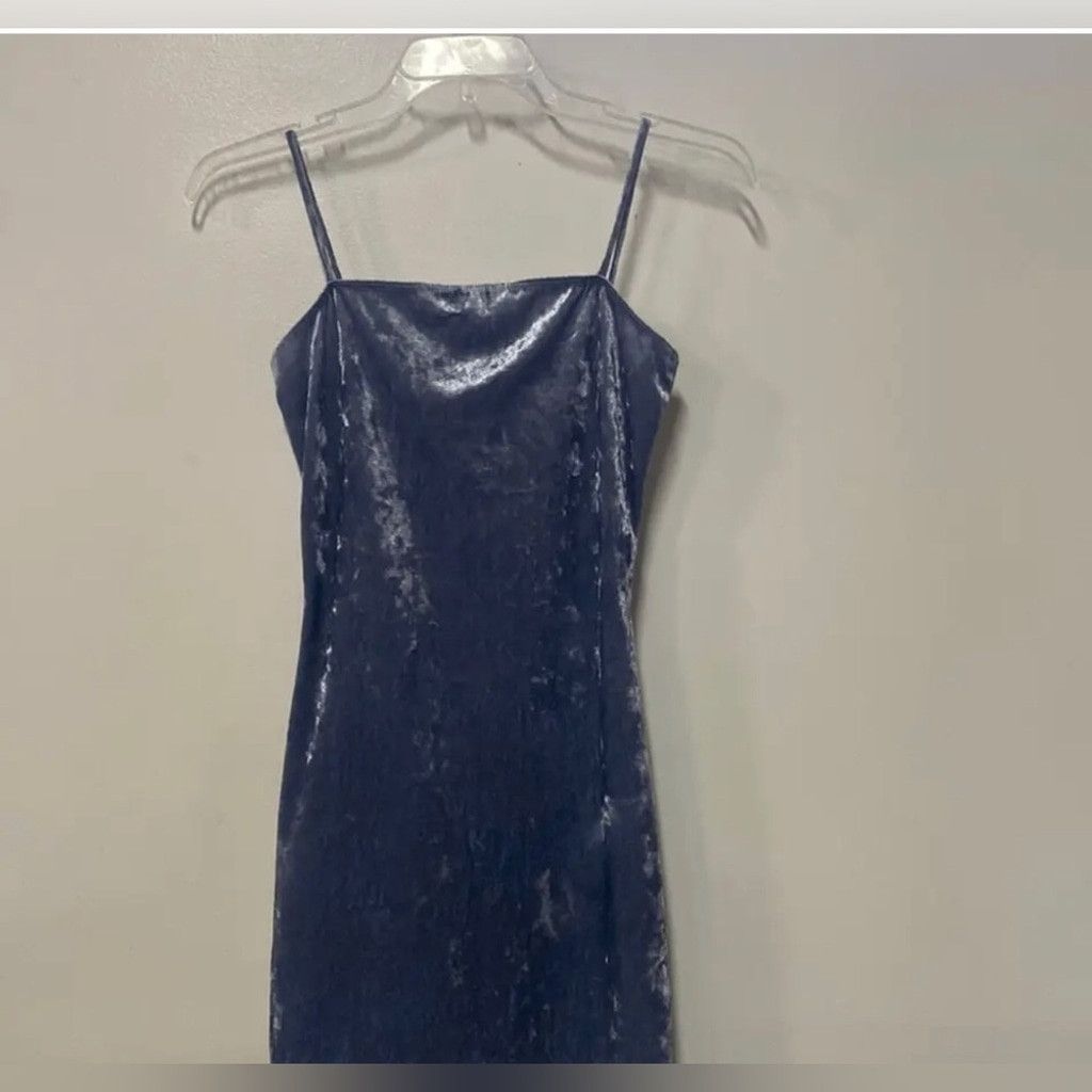 Armor-Lux Light Blue Velvet Body Con Dress Size S / US 4 / IT 40 - 1 Thumbnail