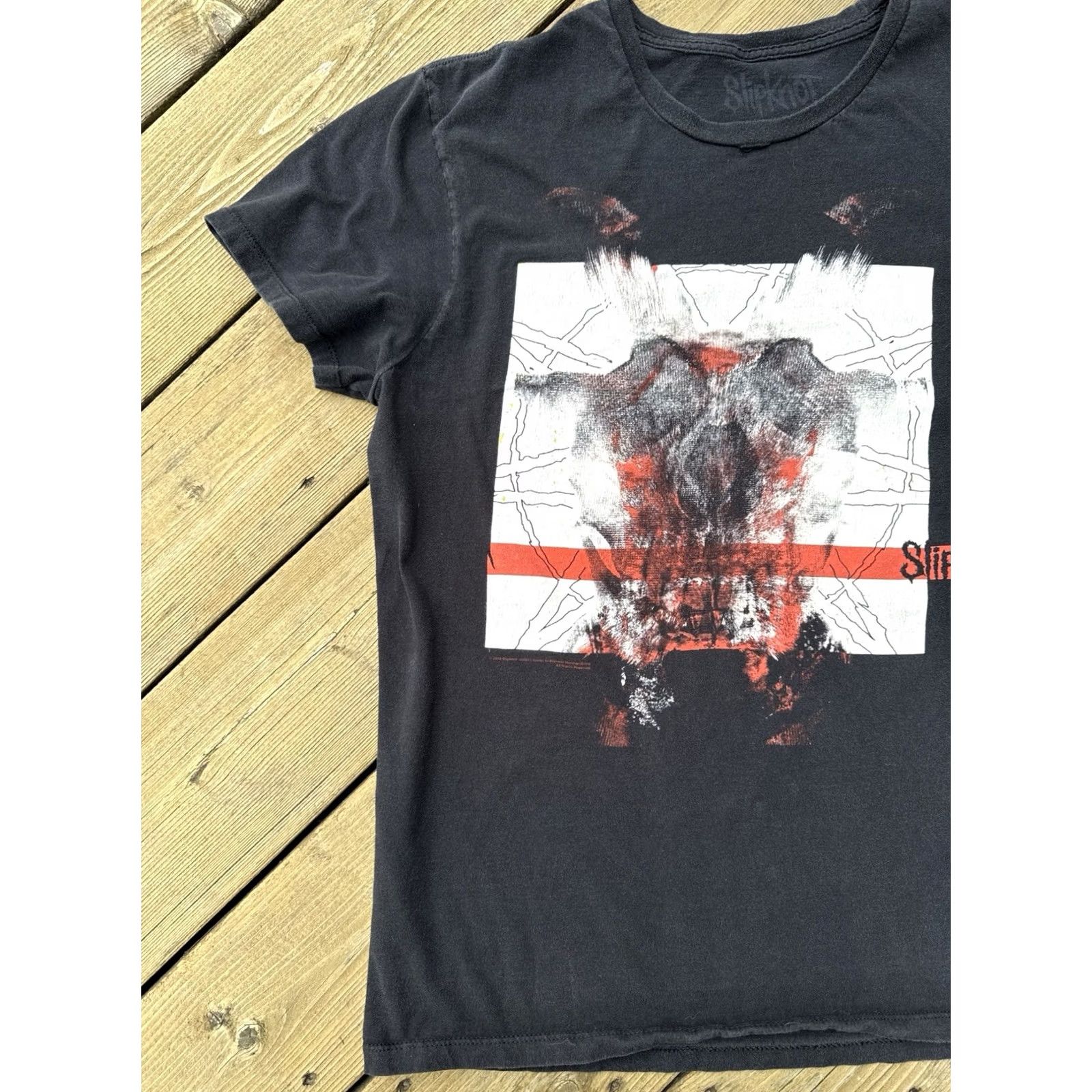 Bravado Slipknot Skull T Shirt Double Sided Black Band Tee XL Heavy Metal Tour Size XL / US 12-14 / IT 48-50 - 2 Thumbnail