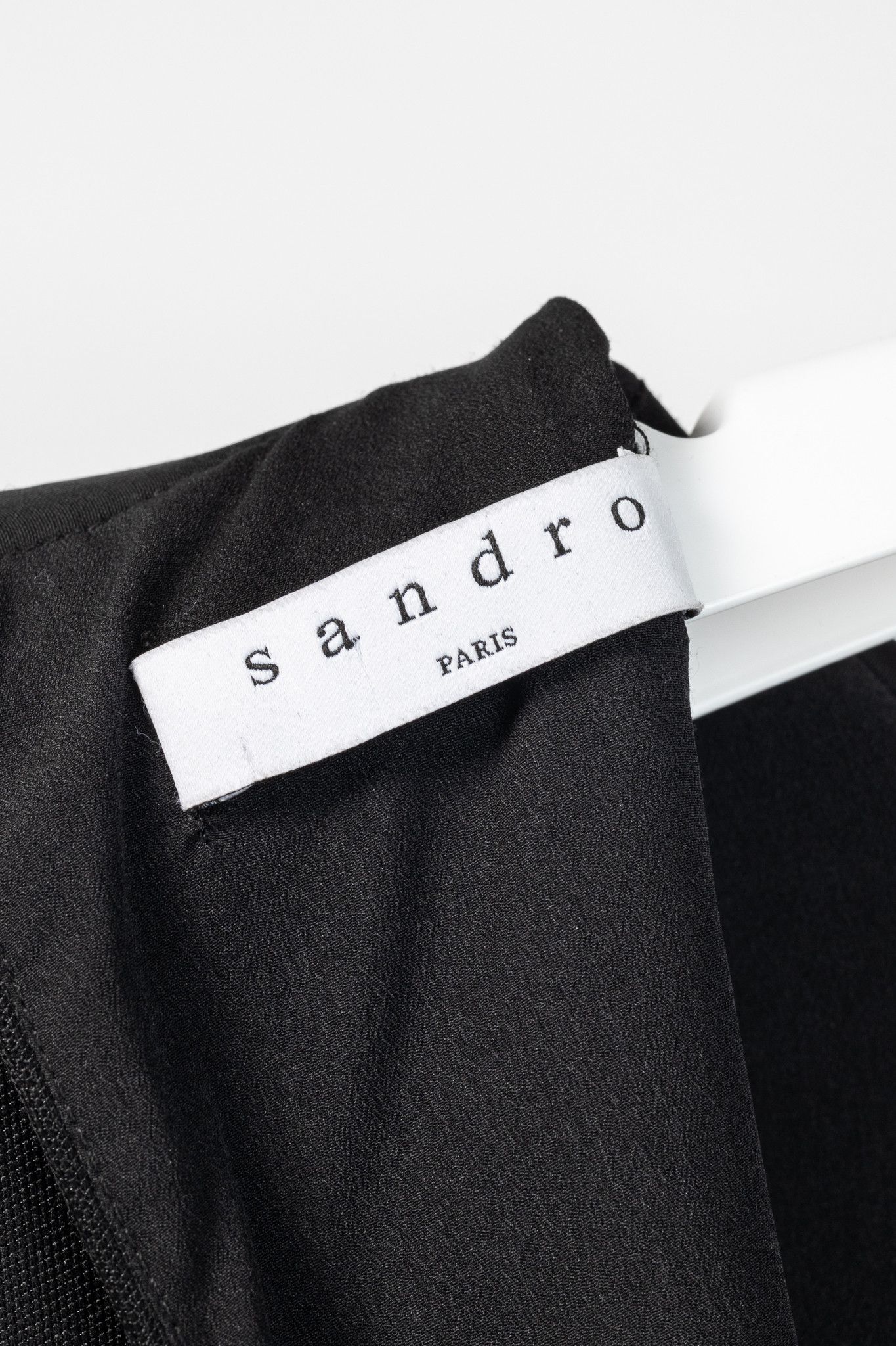 Sandro Sandro AW/17 Black Frilled-Trims Woven Mini Dress Size M / US 6-8 / IT 42-44 - 9 Thumbnail