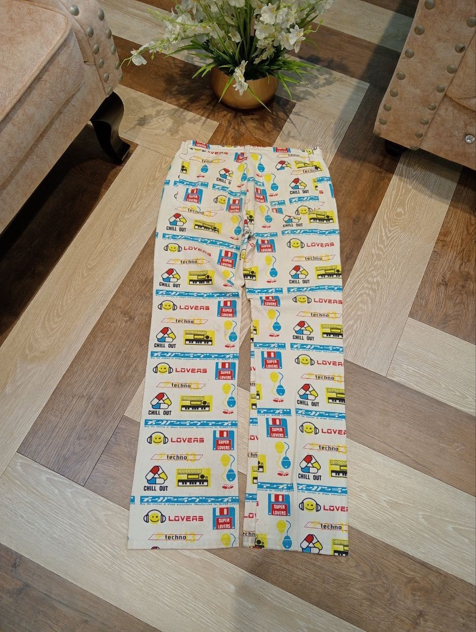 Super Lovers VINTAGE SUPER LOVERS OVERPRINT PANTS Size US 28 / EU 44 - 8 Thumbnail