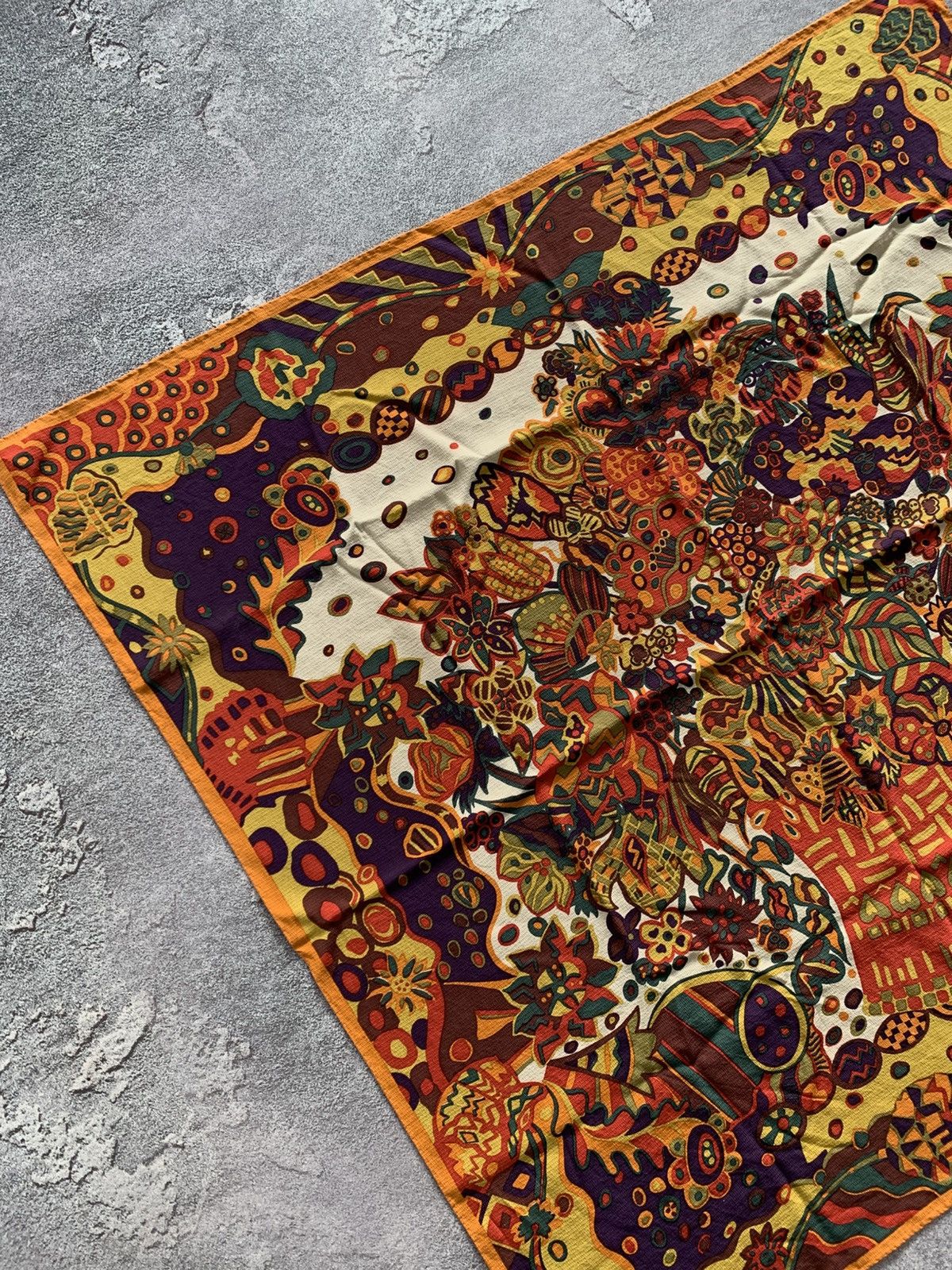 Missoni × Vintage Vintage Missoni Foulard 100% Silk Scarf 87x83cm Size ONE SIZE - 5 Thumbnail