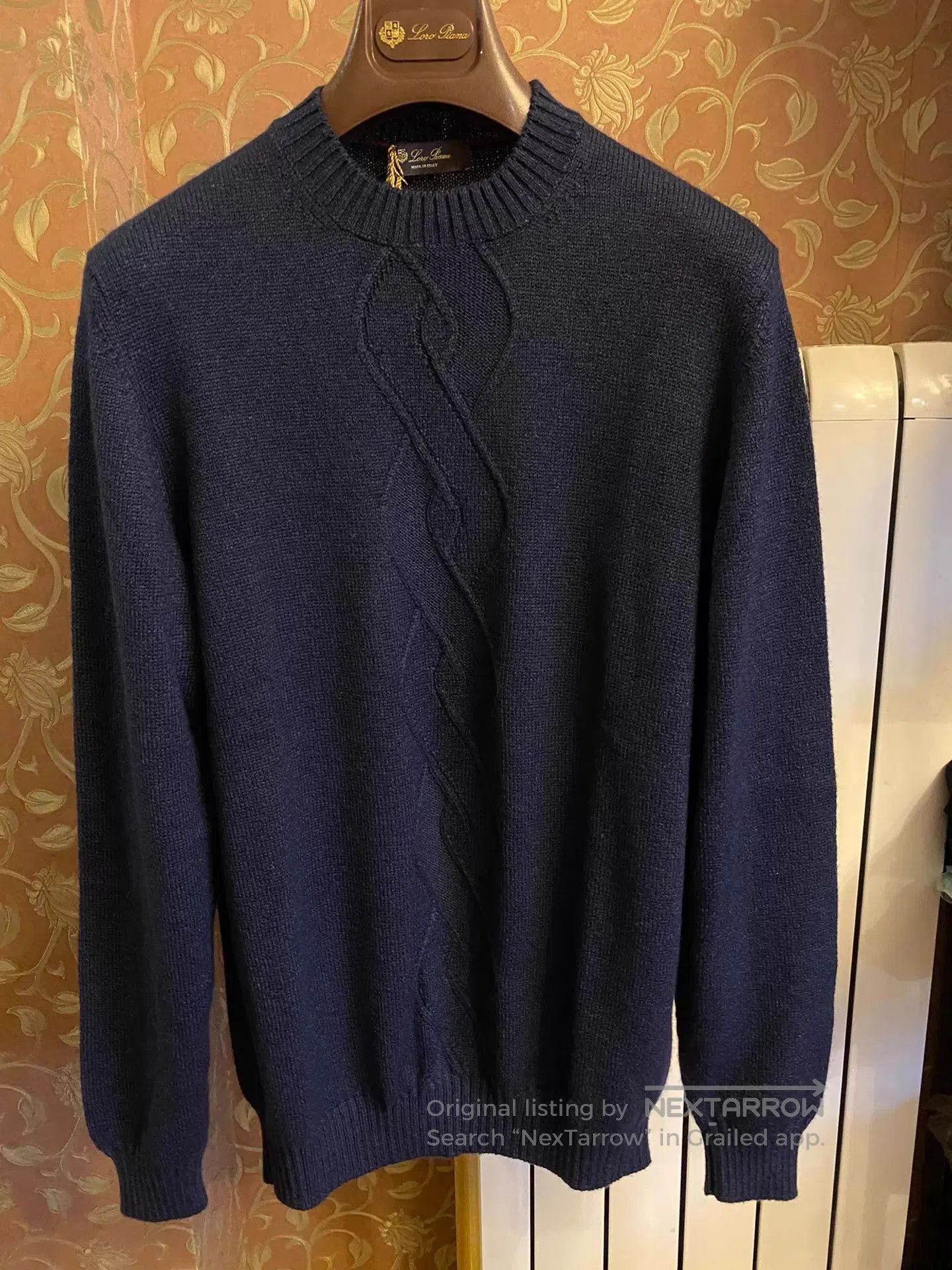 Loro Piana Black Cable Knit Long Sleeve Sweater Size L. Size US L / EU 52-54 / 3 - 1 Thumbnail