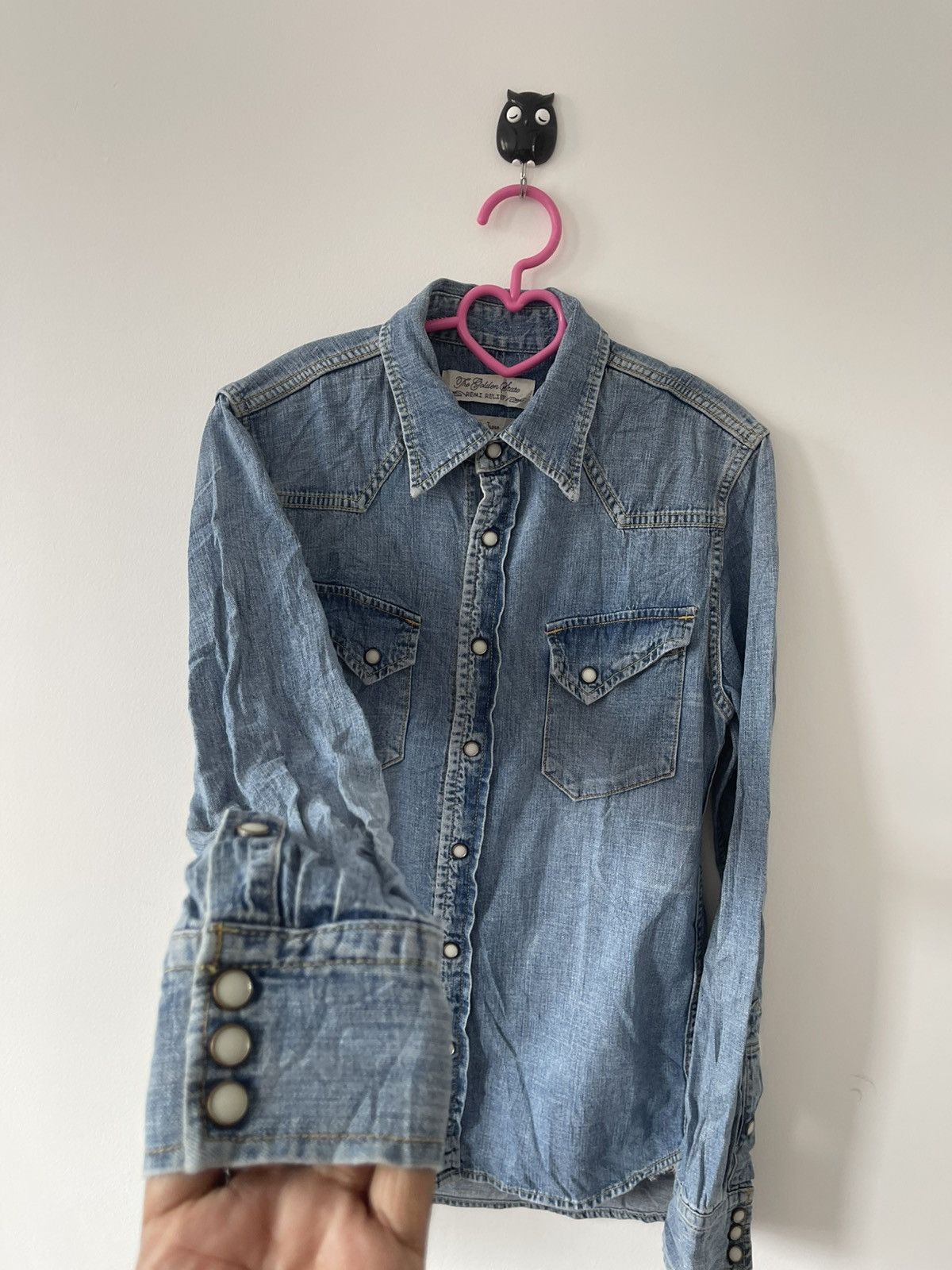 Remi Relief Rare Vintage Remi Relief Japan Paisley Pearl Snap Denim Size US S / EU 44-46 / 1 - 6 Thumbnail
