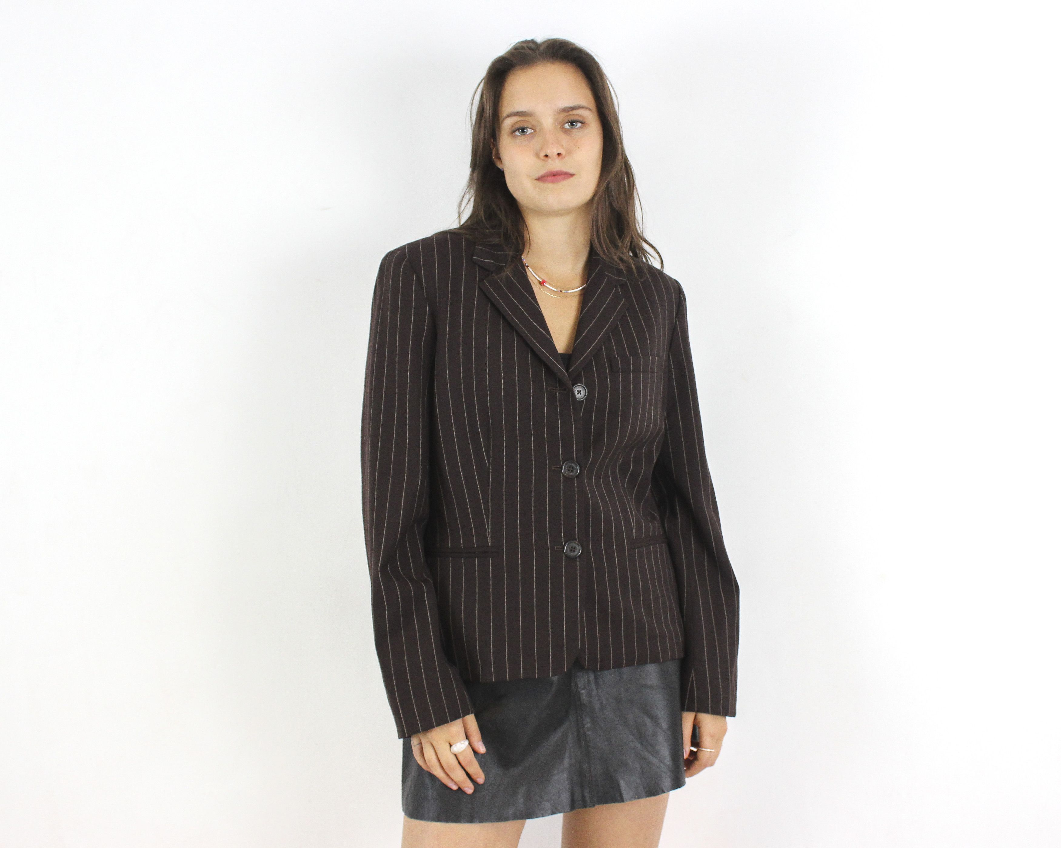 Lauren Ralph Lauren × Ralph Lauren × Vintage Women M UK 10 Wool Blazer Jacket Top Coat EU 40 Button Up Size M / US 6-8 / IT 42-44 - 1 Thumbnail