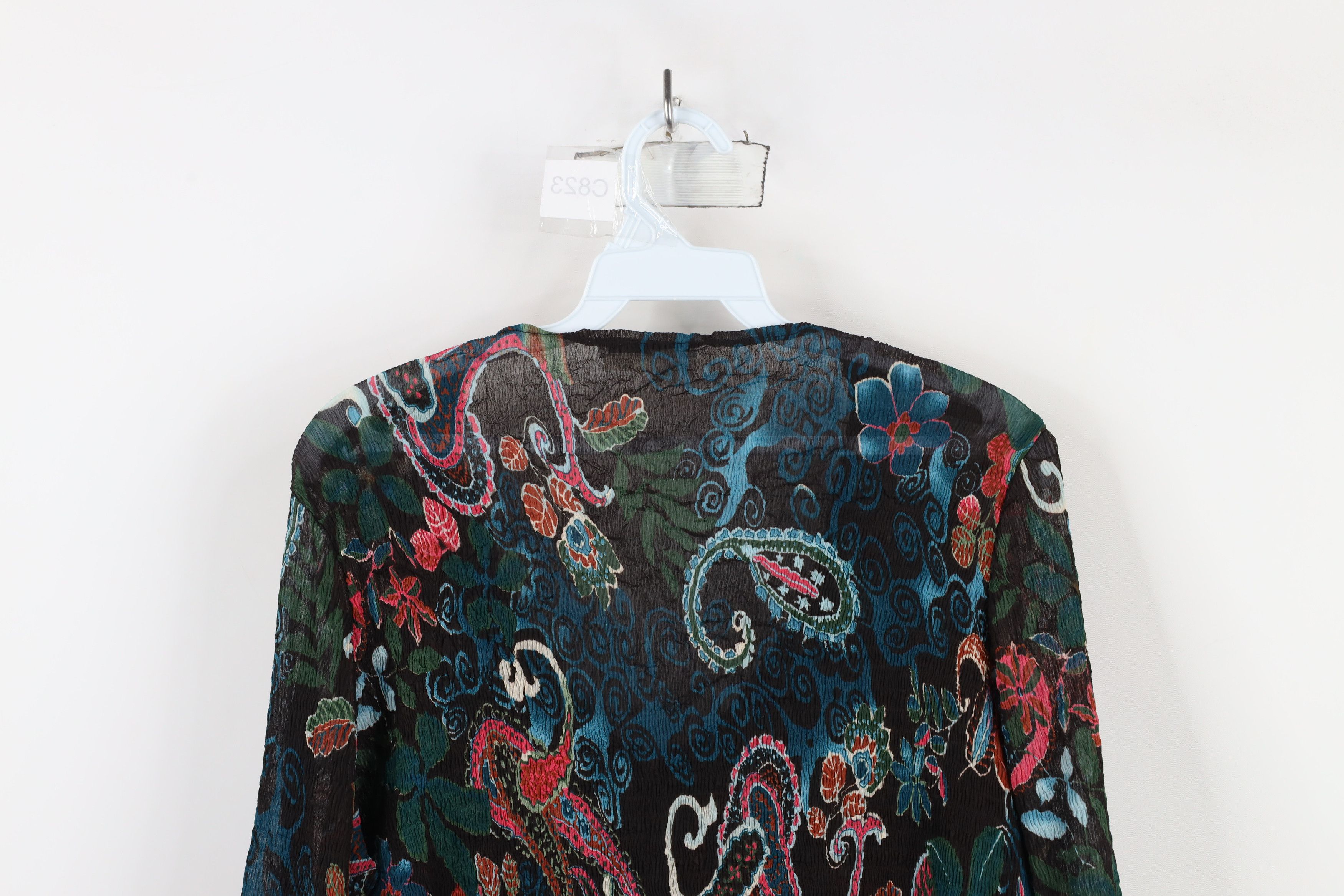 Vintage Vintage 90s Y2K Babydoll Flower Lace Sheer Blouse Top Shirt Size XL / US 12-14 / IT 48-50 - 11 Thumbnail