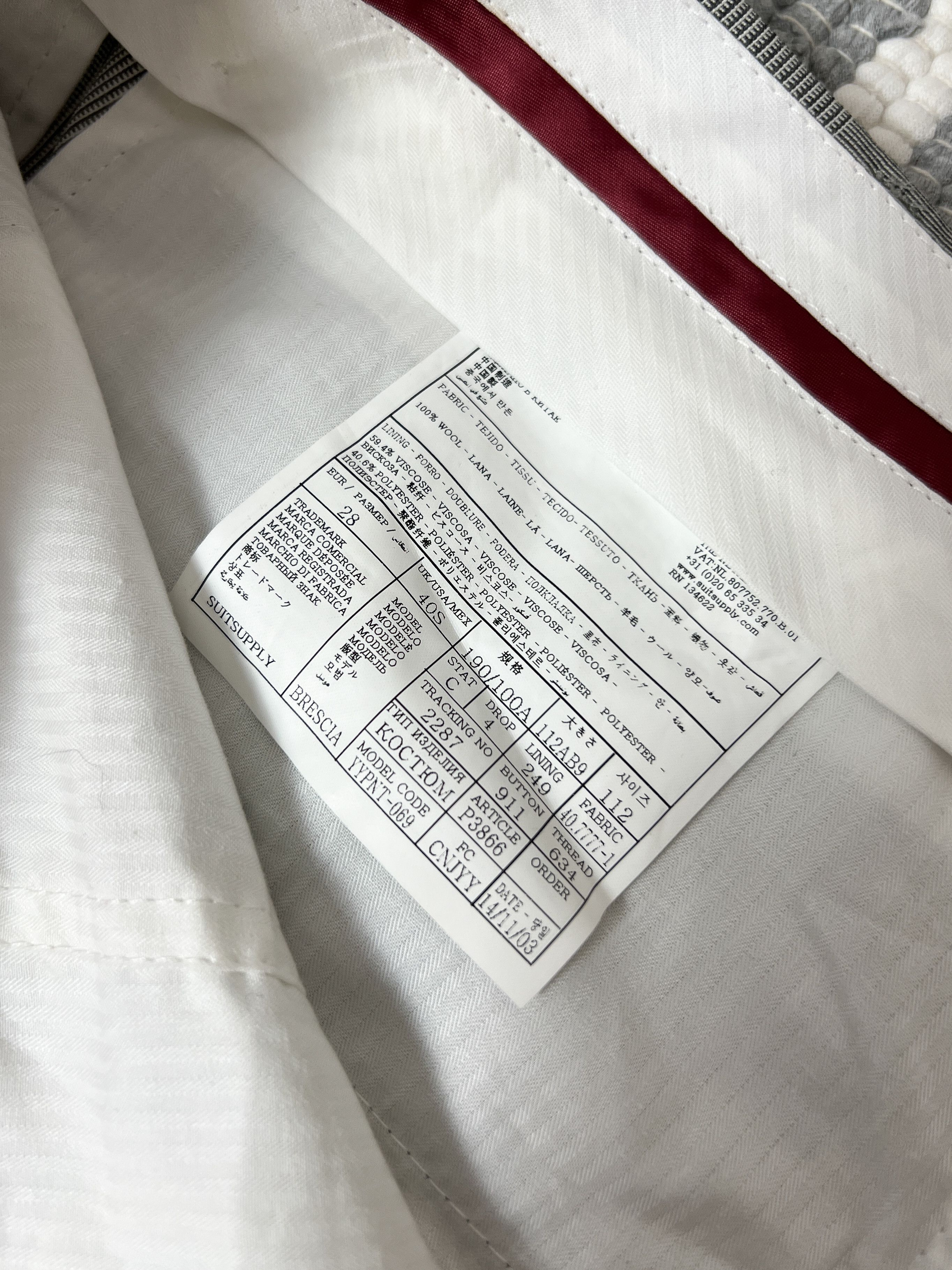 Suitsupply Suitsupply Dress Check Gray Trousers Pants Size US 36 / EU 52 - 6 Thumbnail