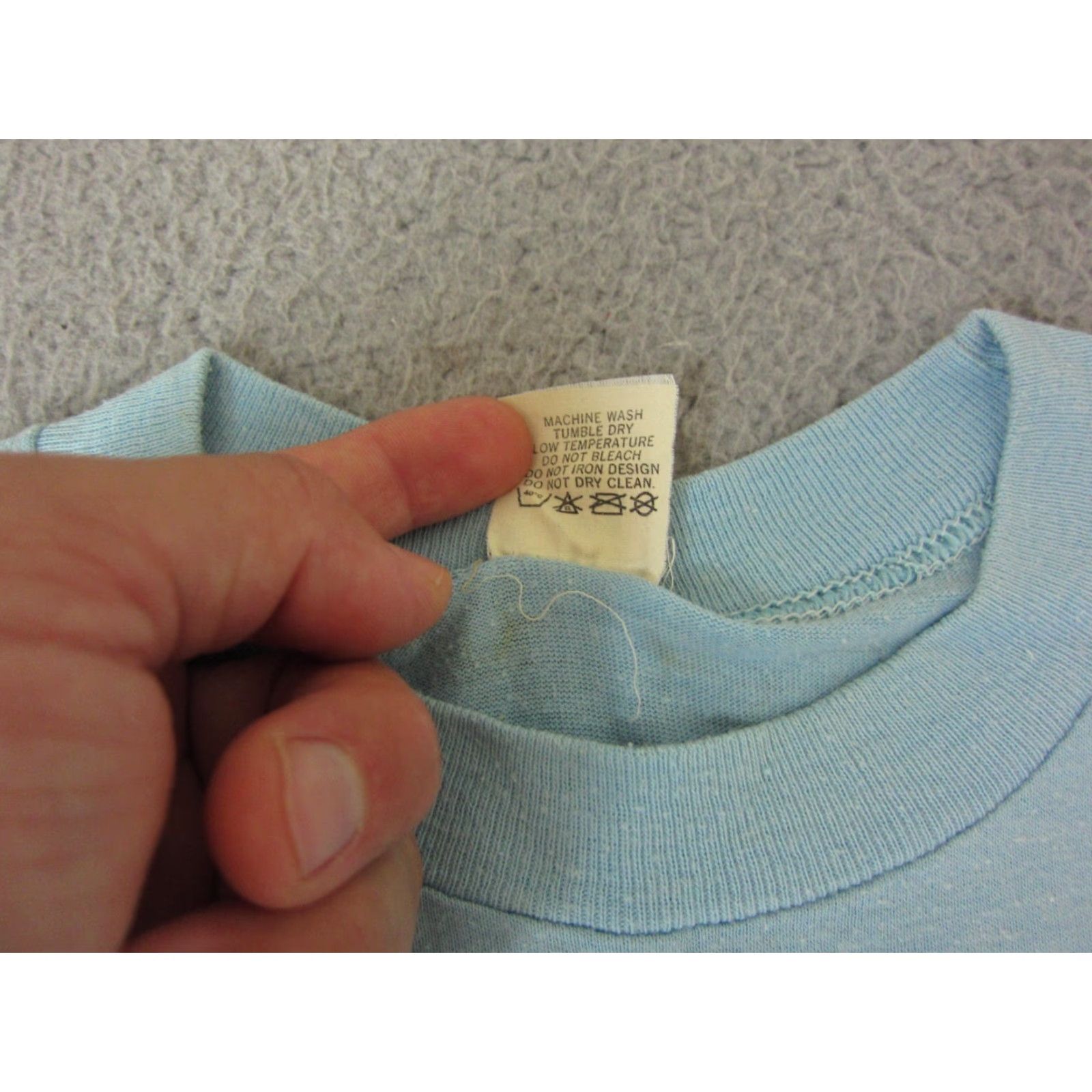 Velva Sheen VINTAGE Washington DC Shirt Mens L Blue 70s Velva Sheen T-Shirt Short Sleeve Crew Neck Cotton Jersey Made in USA Single Stitch 1A Size US L / EU 52-54 / 3 - 7 Thumbnail