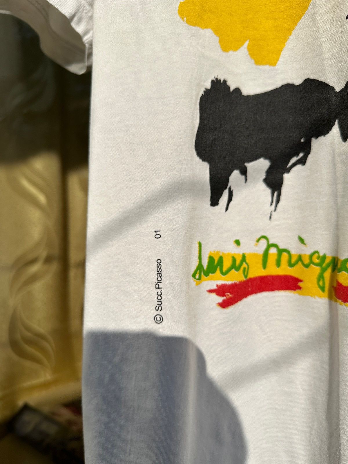Vintage Vintage Pablo Picasso Toros Y Toreros Art White T-Shirt Size US L / EU 52-54 / 3 - 6 Thumbnail