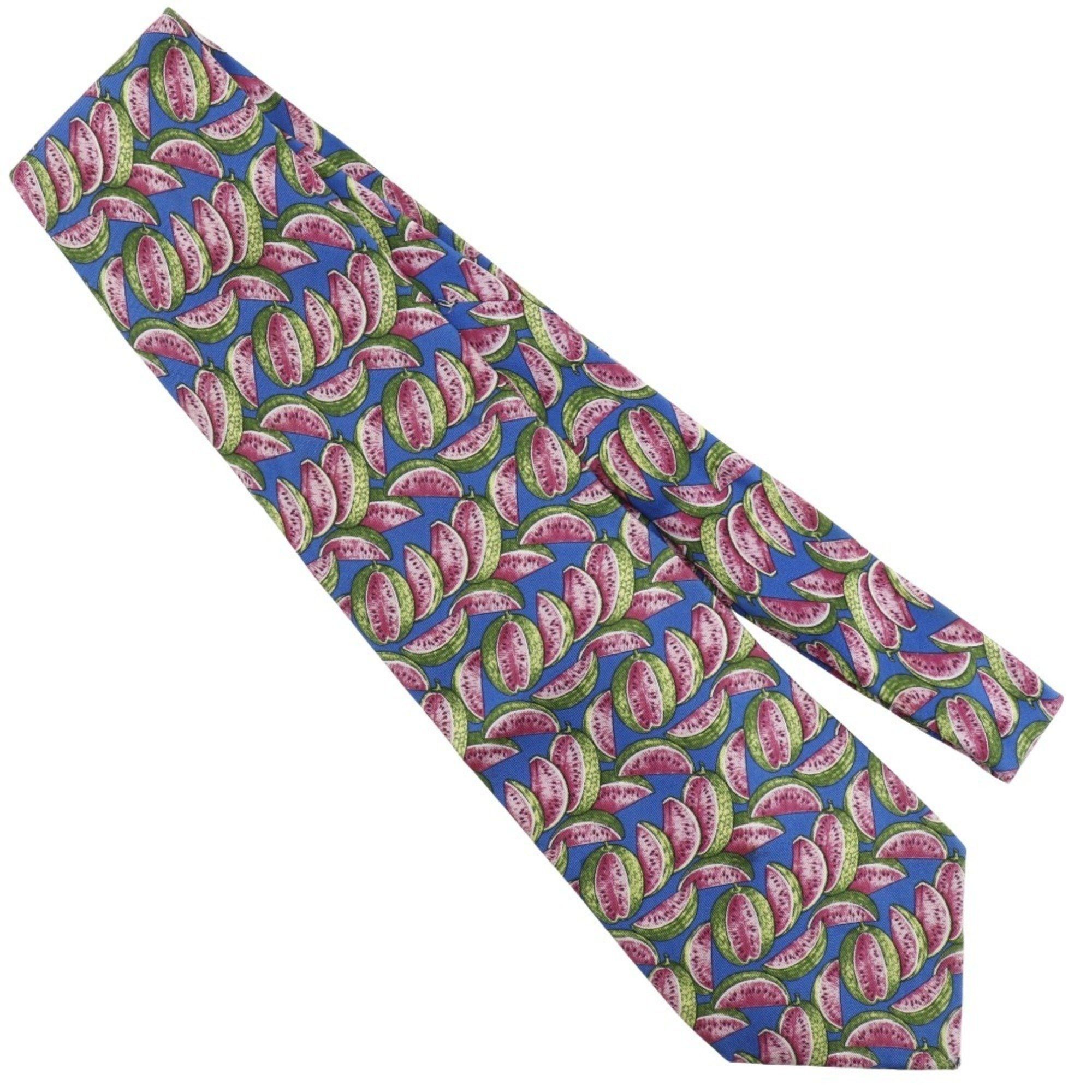 Gucci GUCCI Watermelon Silk Tie Blue Men's Size ONE SIZE - 1 Thumbnail