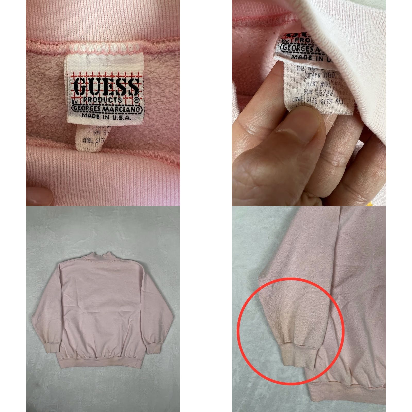Guess **VINTAGE GUESS USA 90s PINK WOMENS SWEATSHIRT** User: Vintage GUESS USA 90s PINK WOMEN'S SWEATSHIRT Size ONE SIZE - 8 Thumbnail