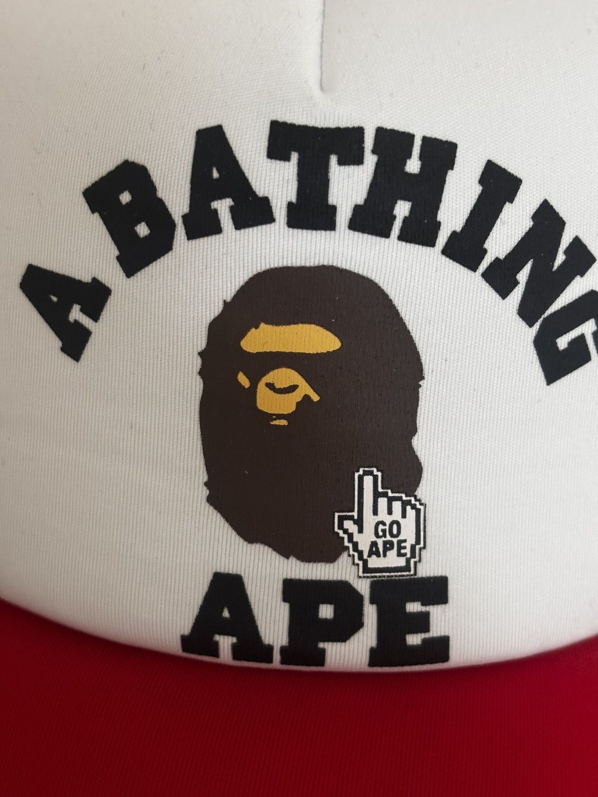 Bape Authentic ape bape go ape pointer college trucker hat new Size ONE SIZE - 3 Thumbnail