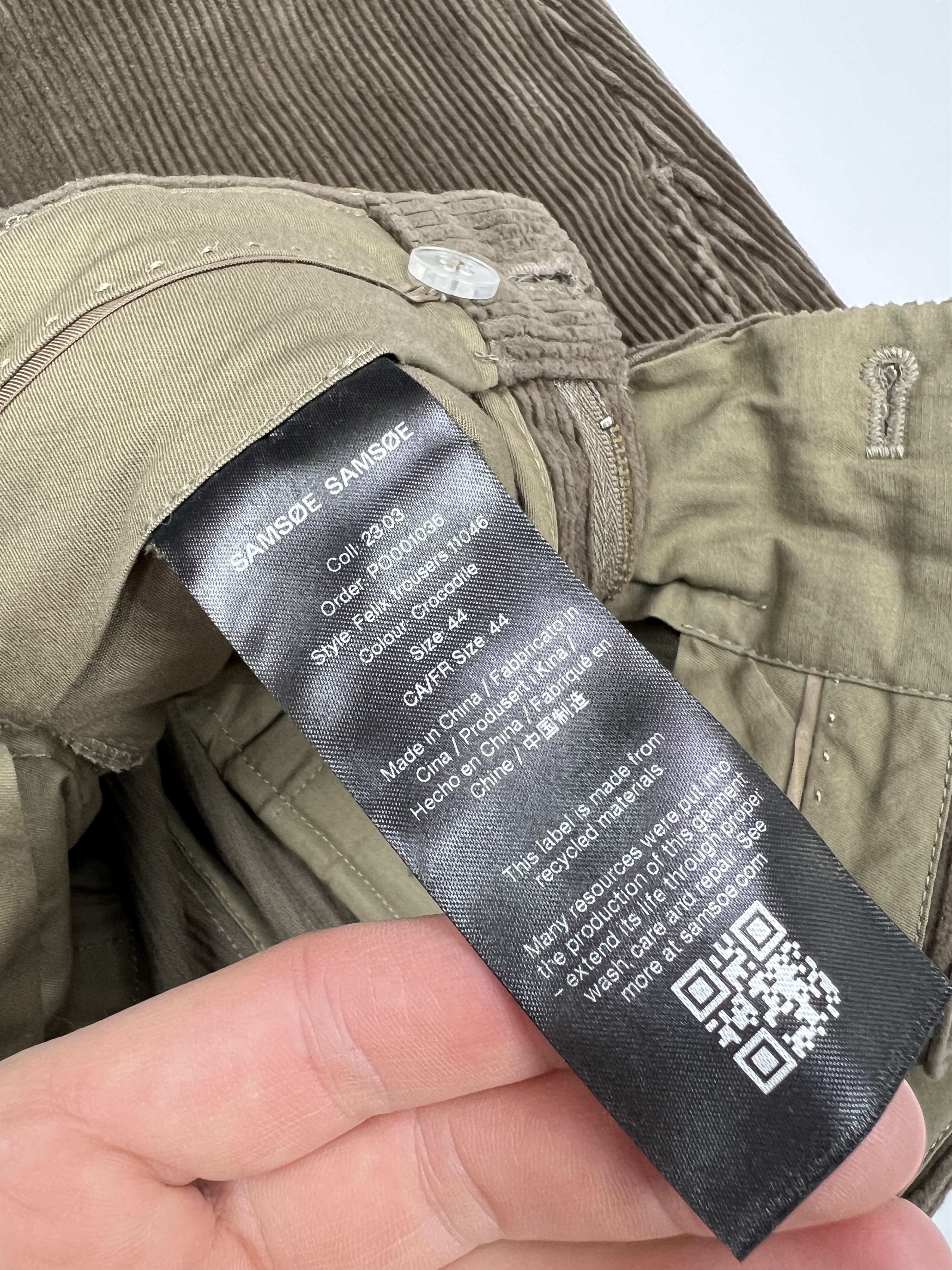 Samsoe Samsoe Samsoe Samsoe Felix Trousers Corduroy Pants Size US 30 / EU 46 - 8 Thumbnail