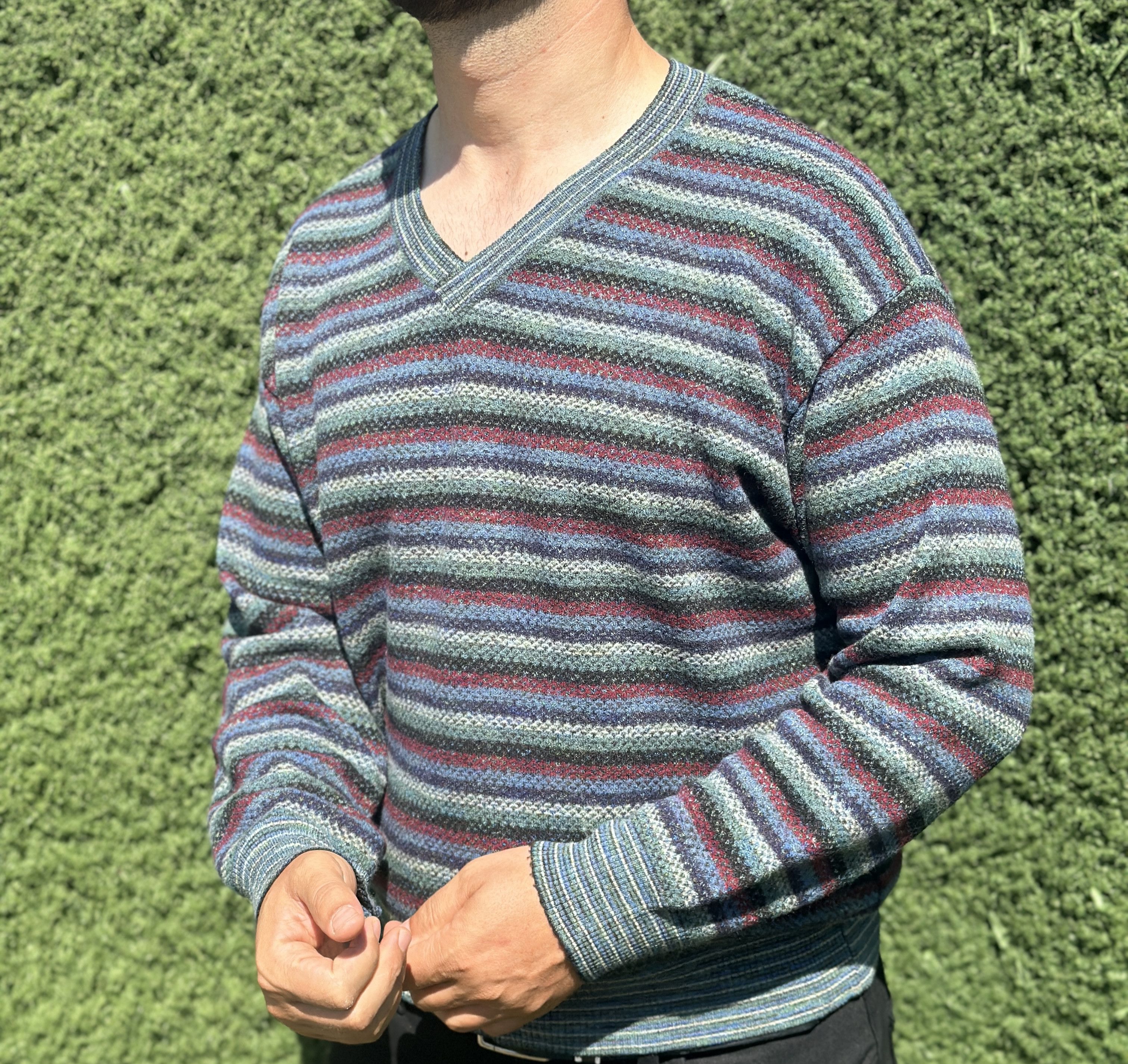 Missoni Missoni Sport Rainbow 3D Striped Pullover Cosby Size 54 L Size US L / EU 52-54 / 3 - 11 Thumbnail