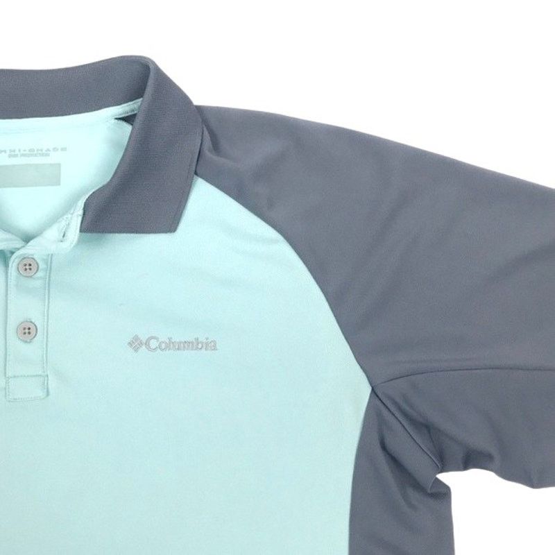 Columbia Columbia Aqua & Gray Blasting Cool II Polo Shirt XL Size US XL / EU 56 / 4 - 3 Thumbnail
