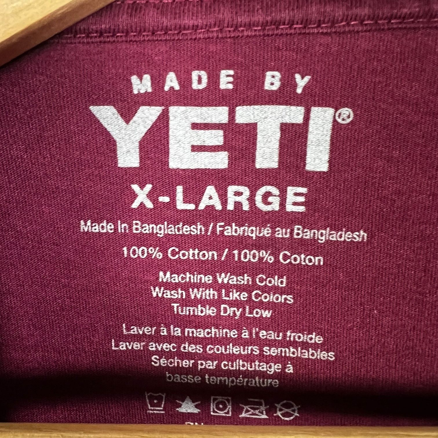 Yeti Men's Yeti Outdoors Bear Mountains Forest Red T-Shirt - XL Size US XL / EU 56 / 4 - 3 Thumbnail