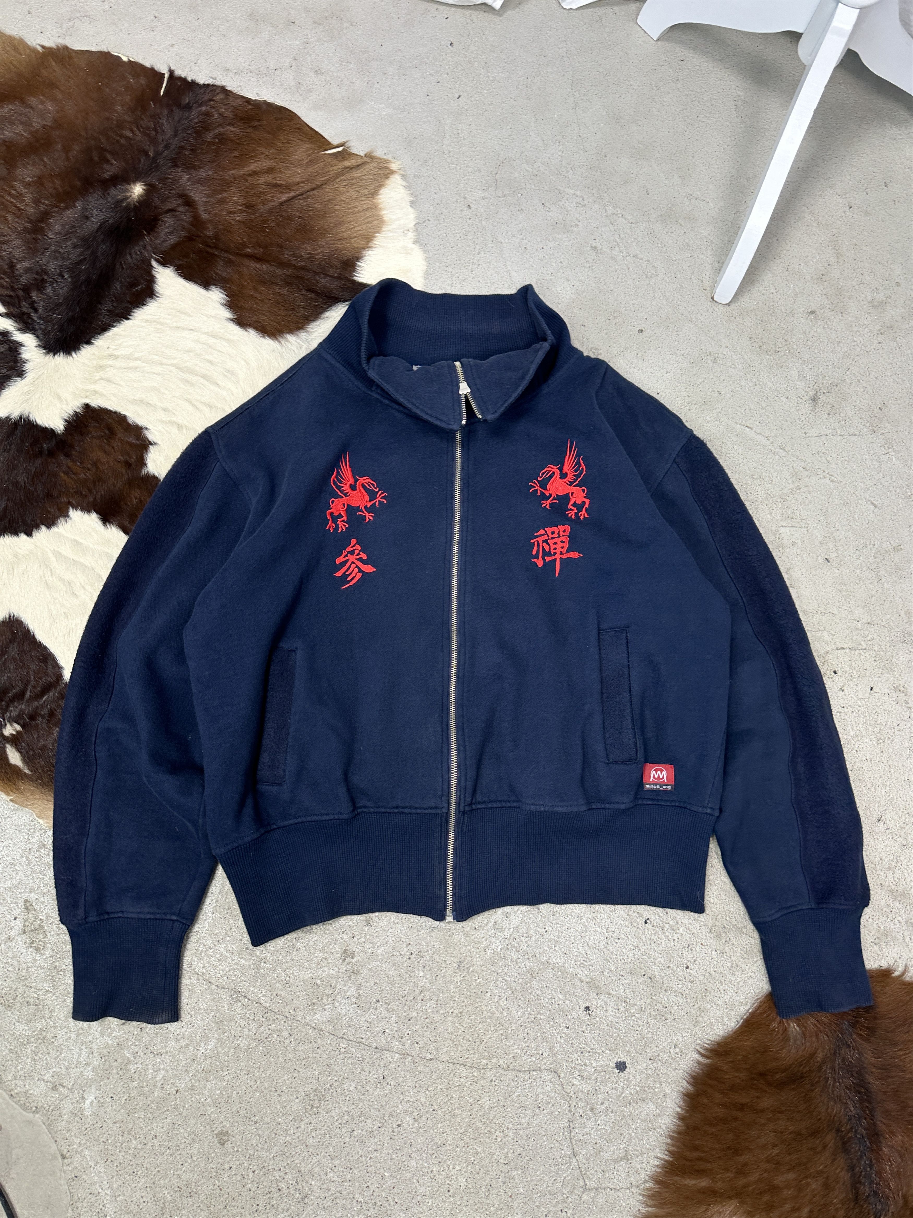 Vintage Vintage Streetwear Sporty Chinese HipHop Zip Sweatshirt Y2K Size US M / EU 48-50 / 2 - 2 Thumbnail