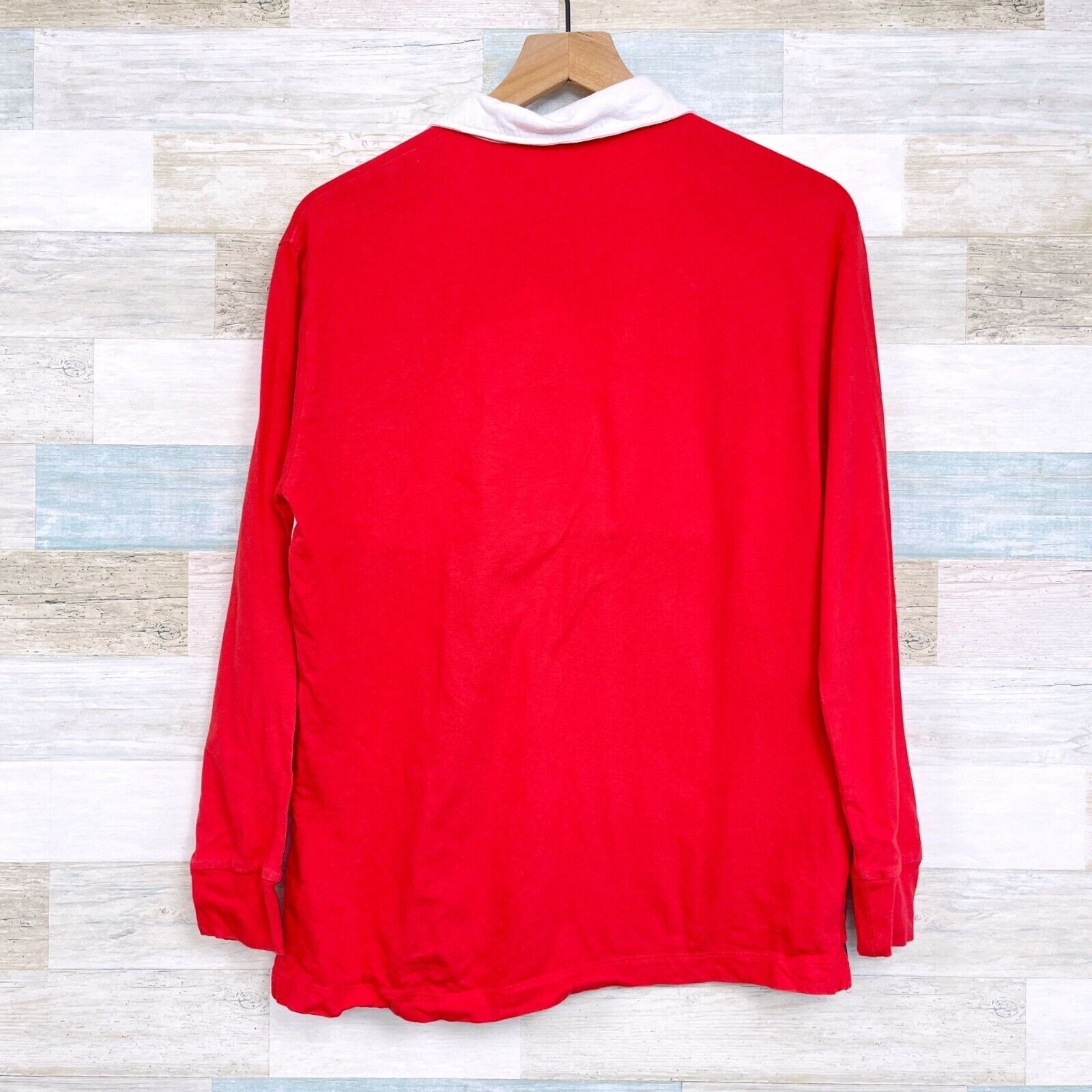 Victoria's Secret PINK Victorias Secret Spell Out Rugby Shirt Red Blue White Size XS / US 0-2 / IT 36-38 - 5 Thumbnail