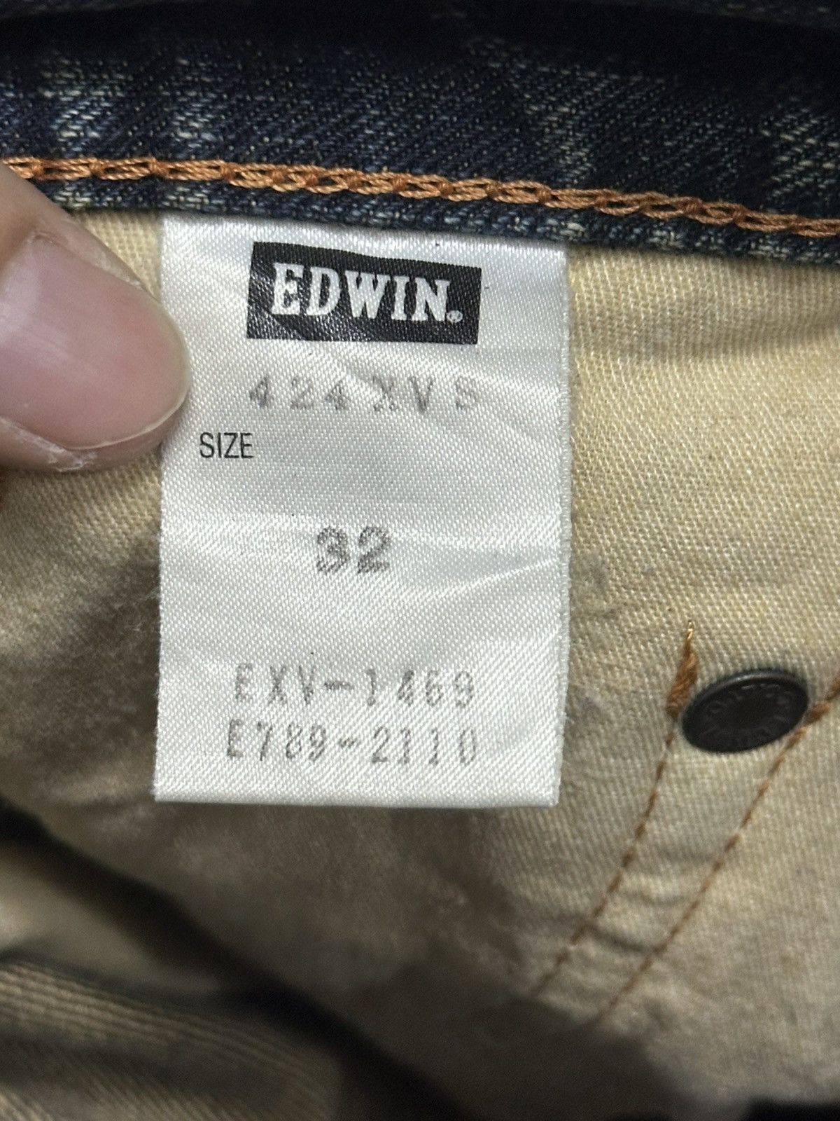 Japanese Brand Edwin XV Exclusive Vintage Baggy Style Jeans With MudWash Size US 32 / EU 48 - 8 Thumbnail