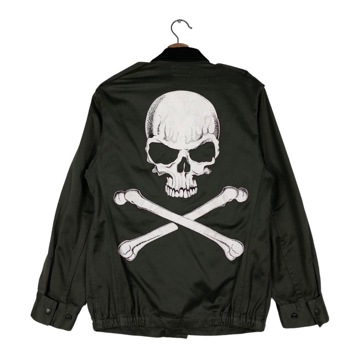 If Six Was Nine 🔥Vtg Biker Military Jacket Koppers Skeleton Bones Big Logo Size US M / EU 48-50 / 2 - 1 Thumbnail