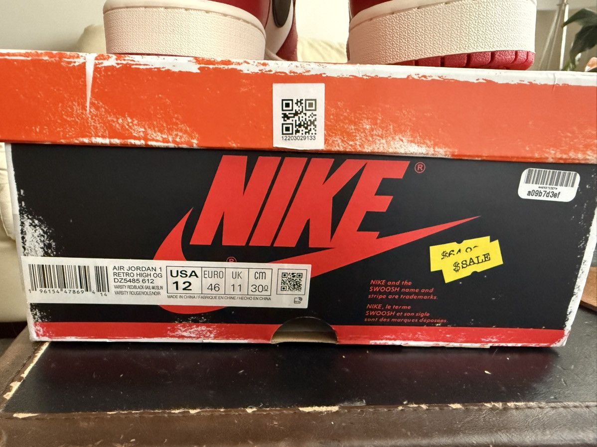 Jordan Brand × Nike Jordan 1 Retro Chicago Lost & Found ** REIMAGINED ** Size US 12 / EU 45 - 3 Thumbnail