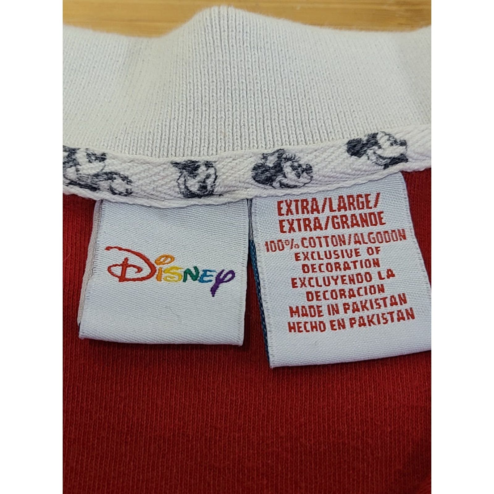 Disney VINTAGE Disney Polo Shirt Women Size XL Red Mickey Mouse 90s Polo Shirt Womens Regular Cotton Short Sleeve Collared Shirt Size XL / US 12-14 / IT 48-50 - 3 Thumbnail