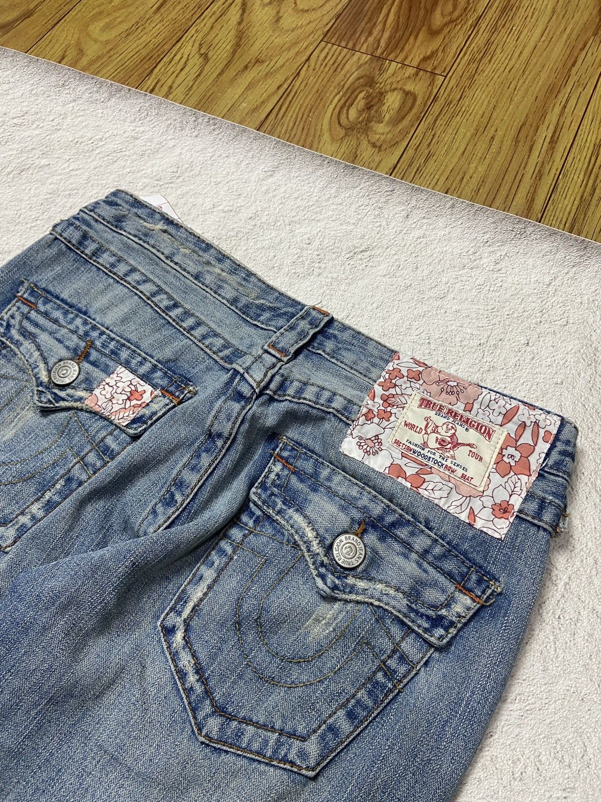 Japanese Brand × True Religion × Vintage Vintage Y2K True Religion Embroidered Flare Jeans Size US 28 / EU 44 - 6 Thumbnail