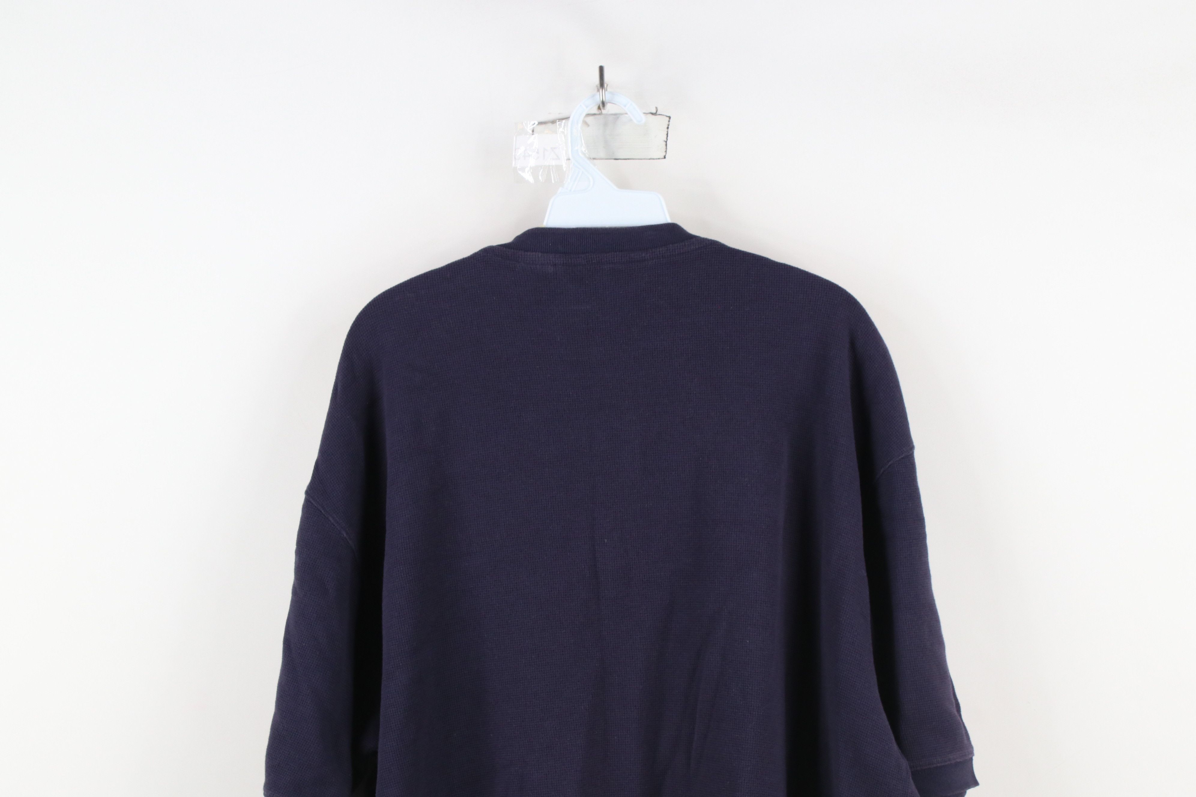 Eddie Bauer × Vintage Vintage 90s Eddie Bauer Thermal Waffle Knit Henley T-Shirt Size US XL / EU 56 / 4 - 11 Thumbnail