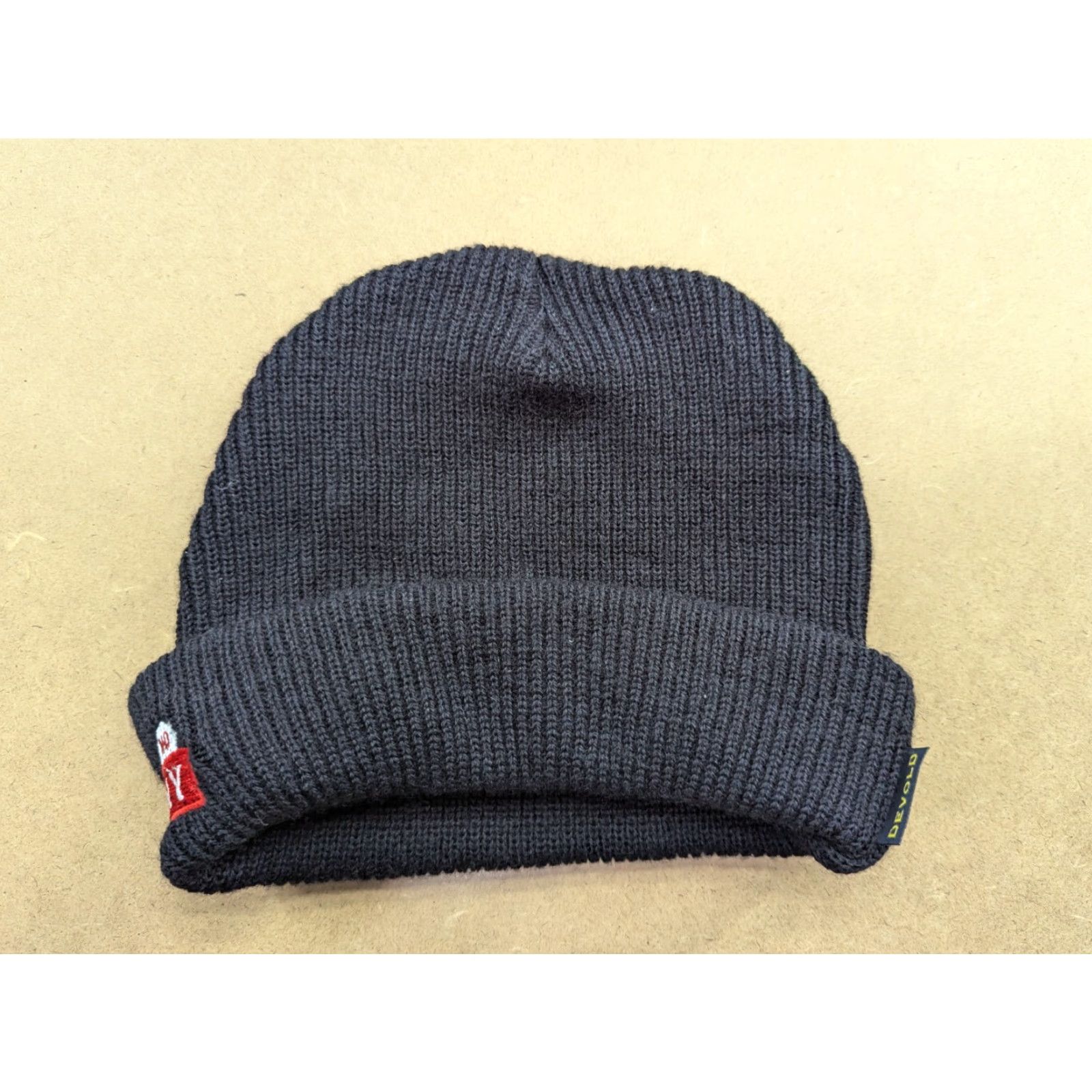 Vintage Devold Wool Beanie Hat One Size Black Knit Cuffed Winter Lightweight Quick Dry Stretch Casual Unisex Adults Beanie Mens Womens Size ONE SIZE - 2 Thumbnail