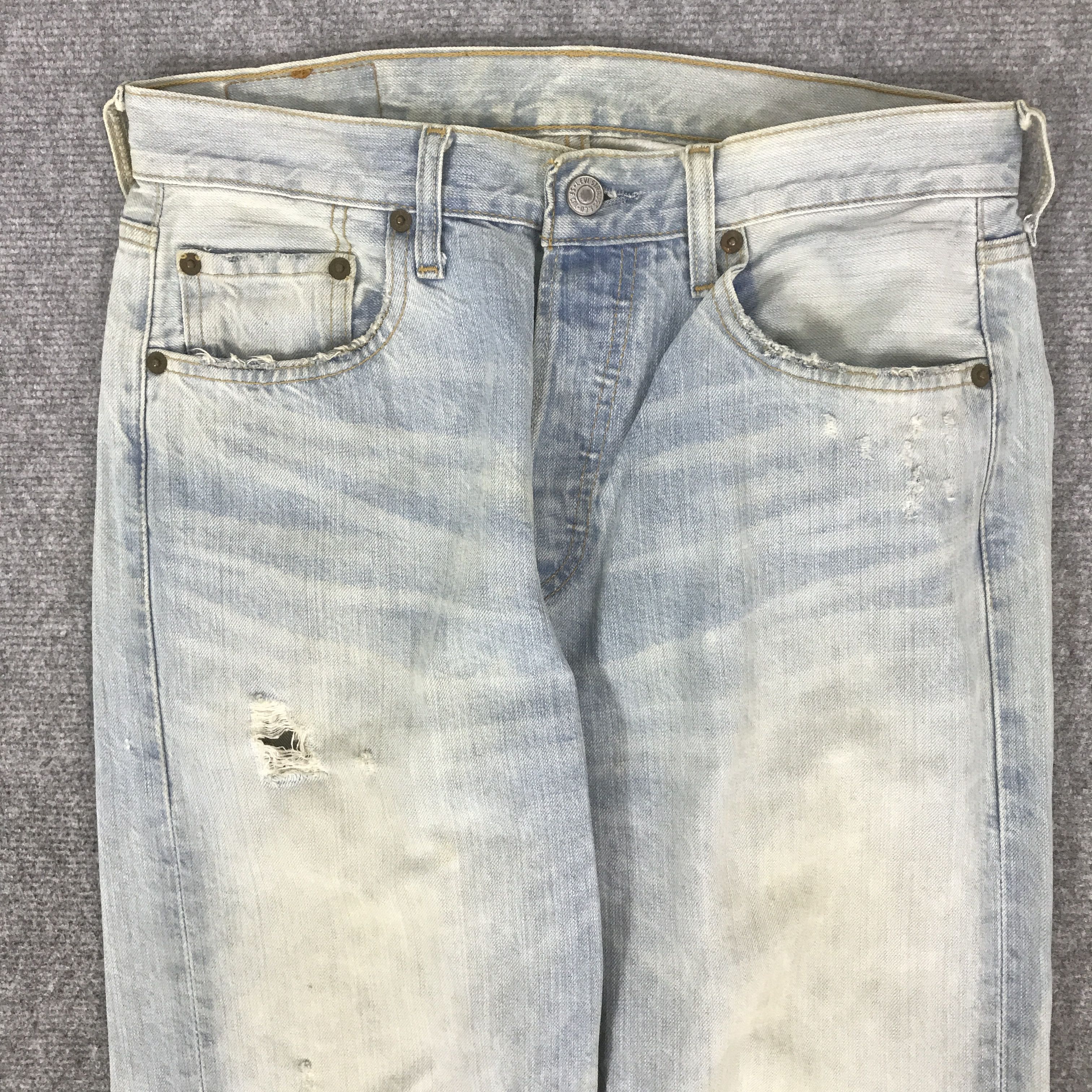Levi's Vintage Clothing LEVI'S DENIM LIGHT WASH DENIM PANTS K74B6 Size US 30 / EU 46 - 3 Thumbnail