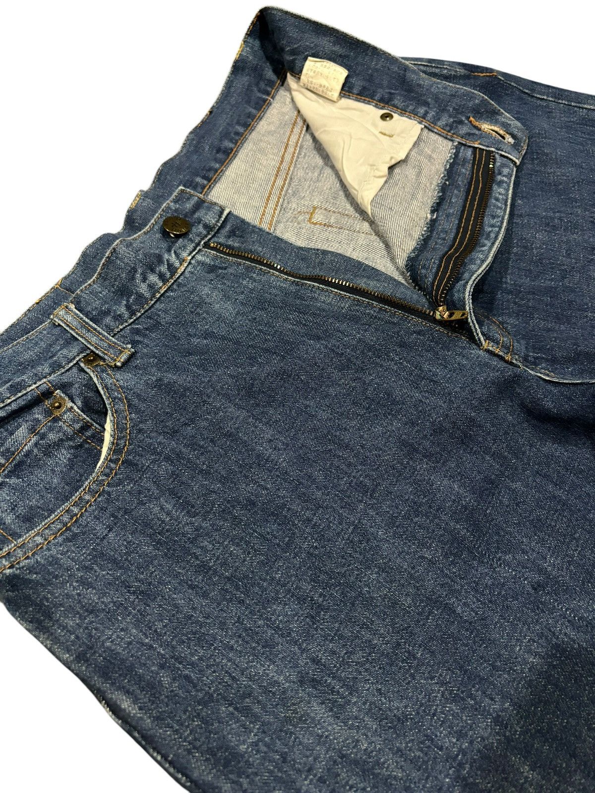 Hanes × If Six Was Nine × Vintage 90s Vintage Hanes Baggy Wide Leg Jeans Size US 33 - 4 Thumbnail