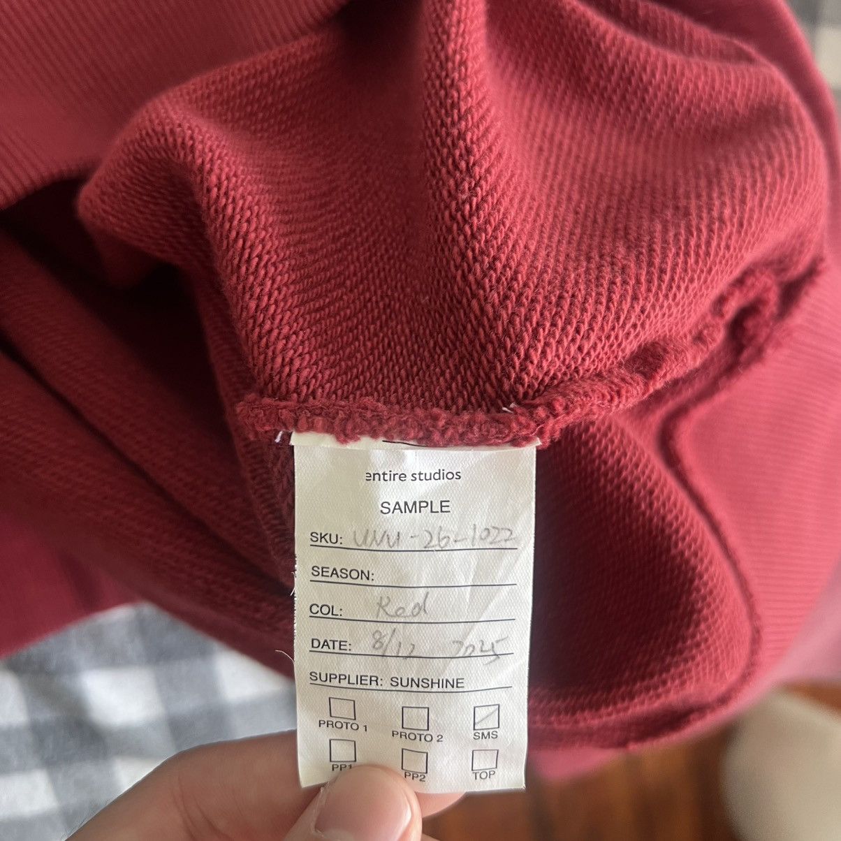 Entire Studios RARE ENTIRE STUDIOS Sunfaded Red Crewneck 1 of 1 Sample Size US M / EU 48-50 / 2 - 7 Thumbnail