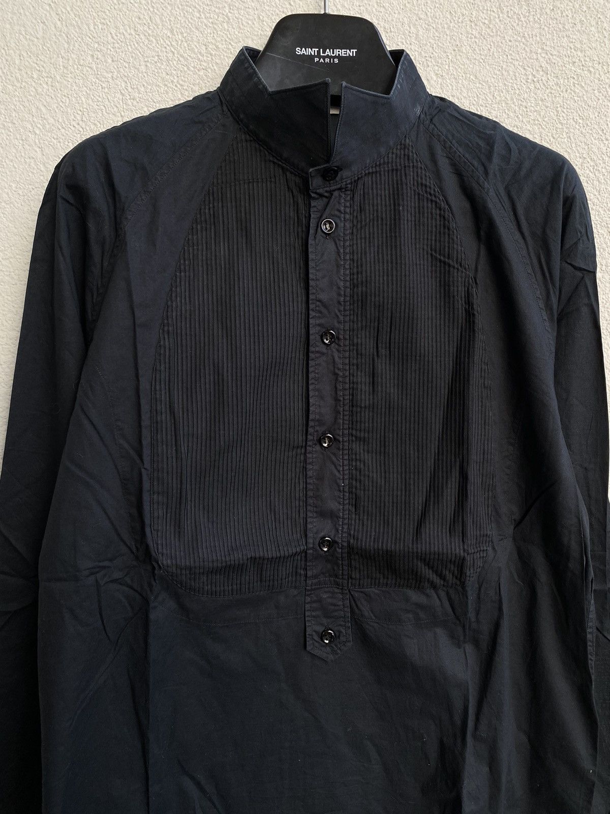 Yves Saint Laurent Black 2007 YSL Shirt Size US M / EU 48-50 / 2 - 2 Thumbnail