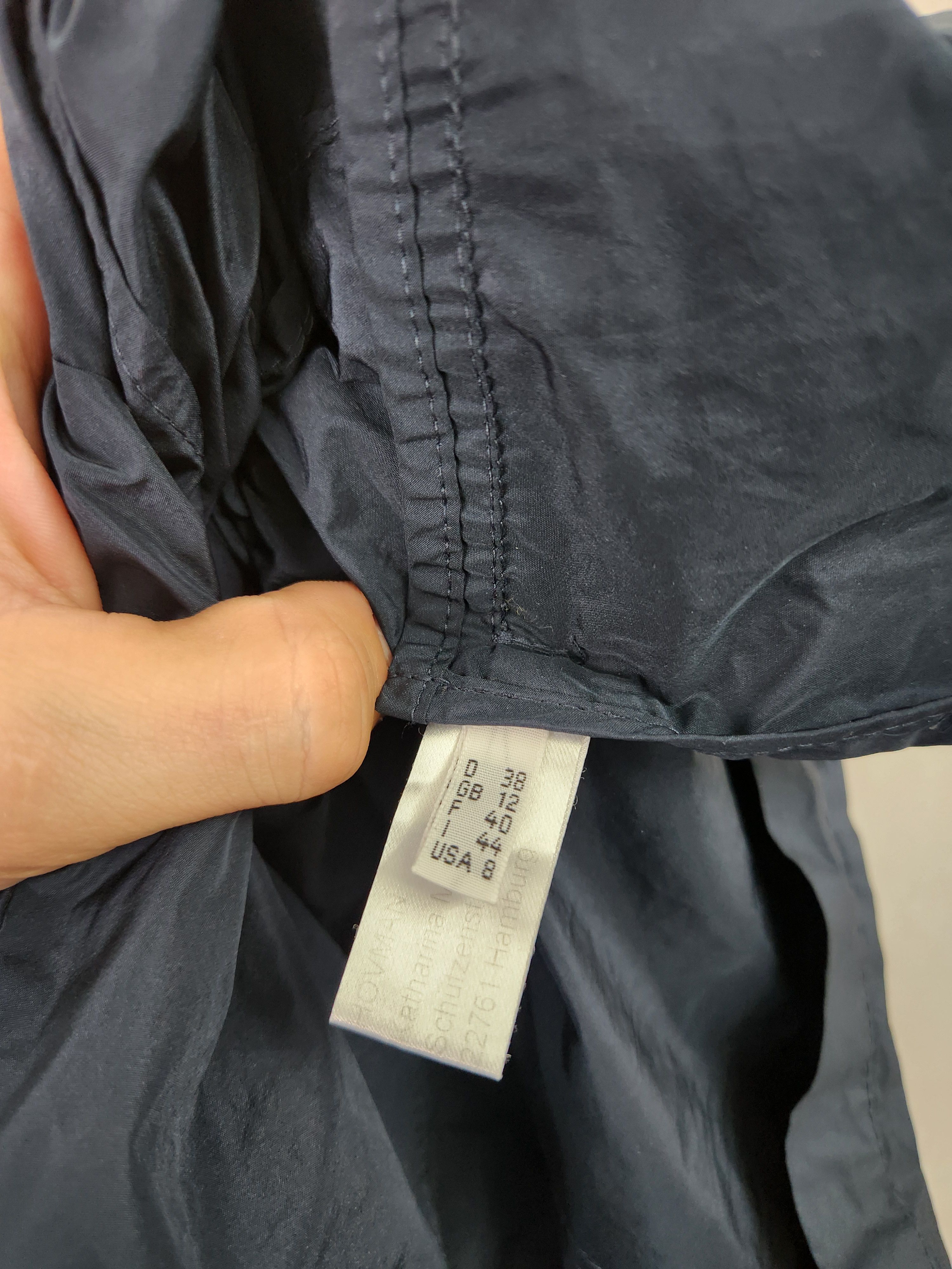 Other Katharina Hovman Nylon Buttons Up Shirt Blue Graphite Color Size M / US 6-8 / IT 42-44 - 10 Thumbnail