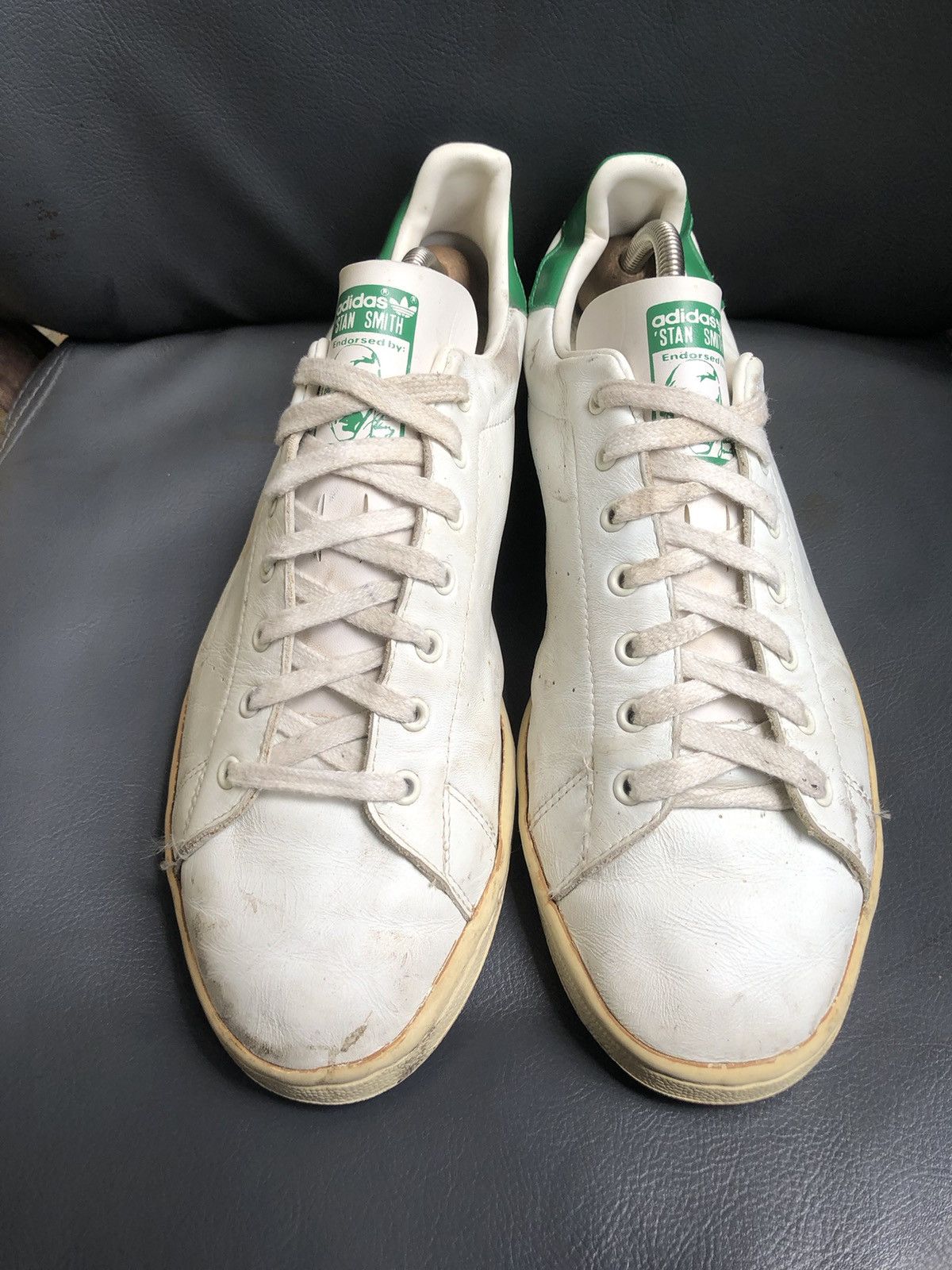 Adidas VTG 90’s ADIDAS Stan Smith White Men’s Sneakers Sz US 12.5 Size US 12.5 / EU 45-46 - 4 Thumbnail