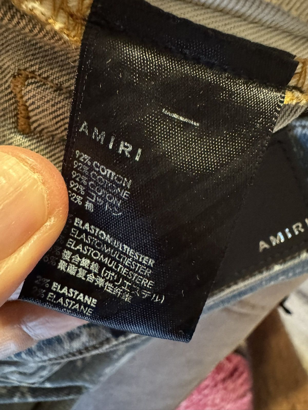 Amiri AMIRI jeans STUDY REAL TAPE MEASUREMENTS BY TAPE IN PHOTOS Size US 32 / EU 48 - 13 Thumbnail