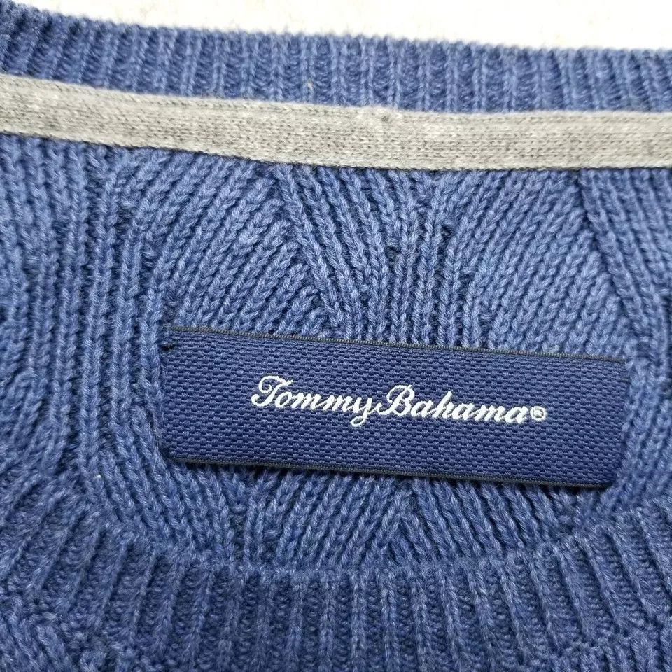 Tommy Bahama Tommy Bahama Sweater Mens Large Blue Long Sleeve Pullover Size US L / EU 52-54 / 3 - 8 Thumbnail