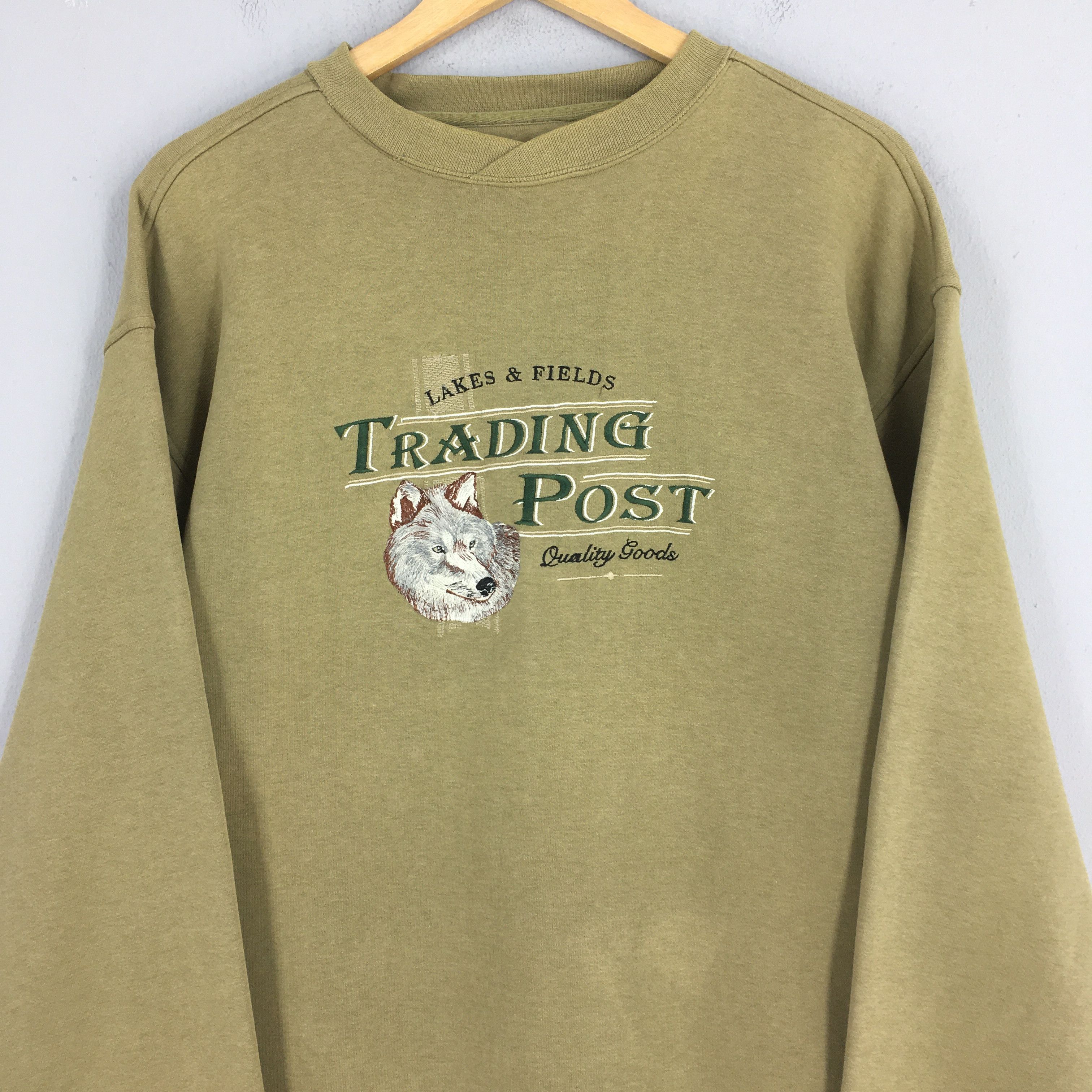 Habitat × Vintage Vintage Lakes & Fields Trading Post Wolf Sweatshirt Large Size US L / EU 52-54 / 3 - 2 Thumbnail