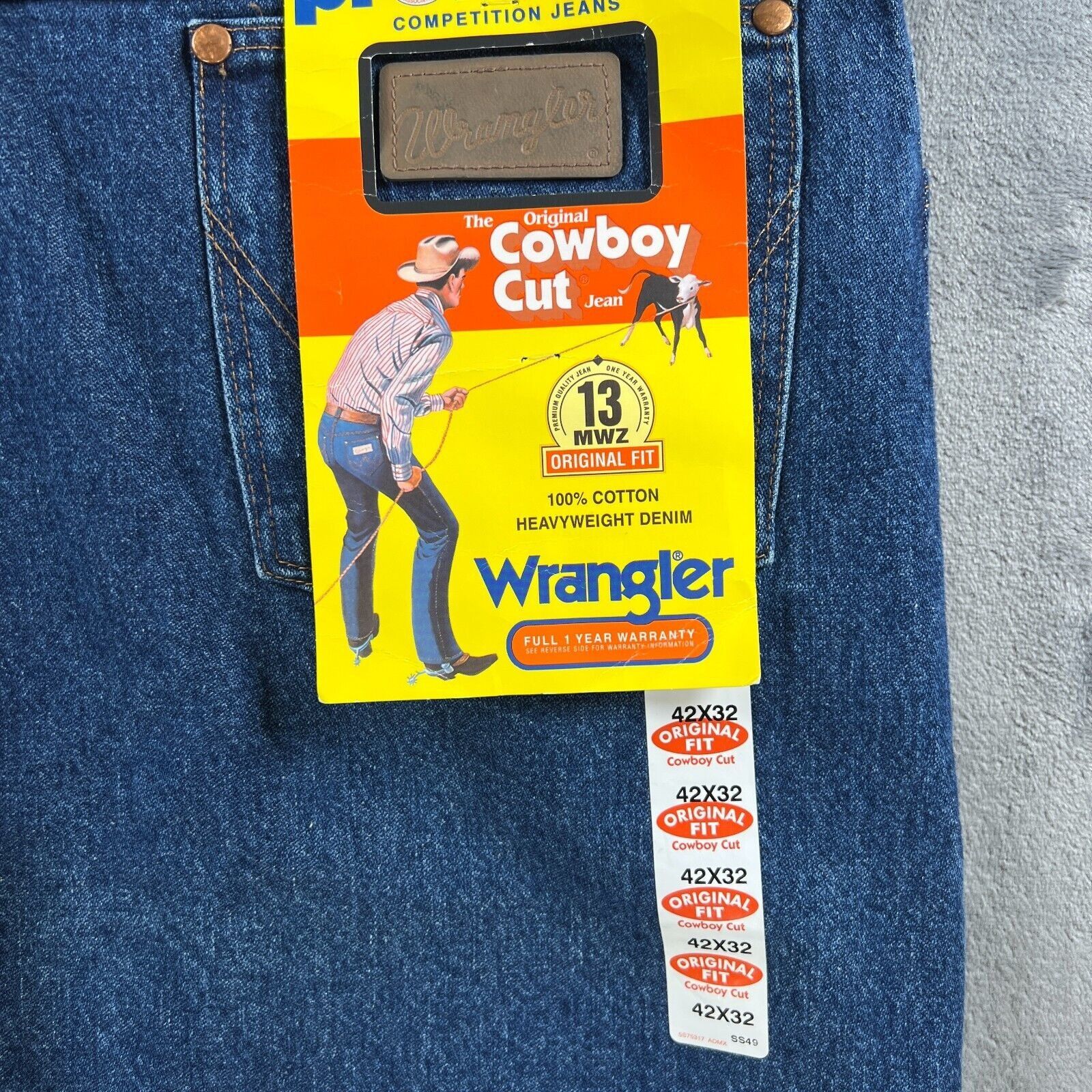 Wrangler Wrangler Pro Rodeo Cowboy Cut Jeans Men 42x32 Y2K 2000 Vinta Size US 42 / EU 58 - 10 Thumbnail