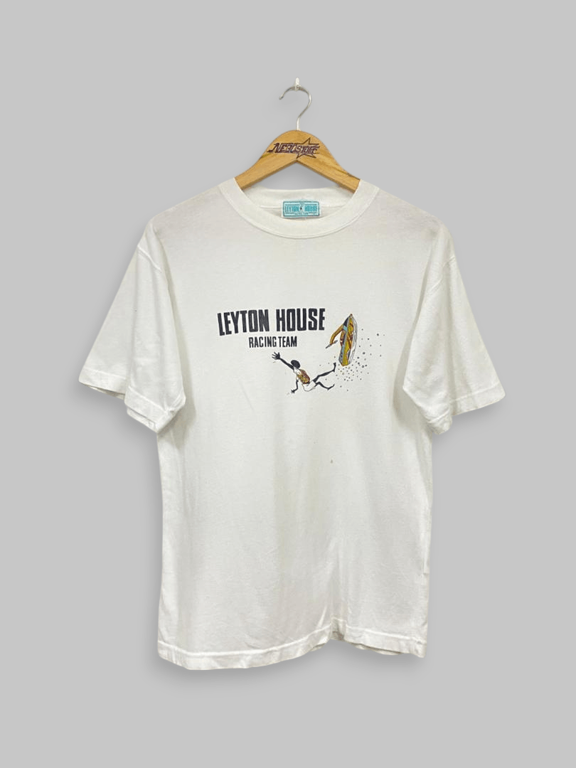Vintage VTG 90s Leyton House Racing Team t shirt art Size US M / EU 48-50 / 2 - 1 Thumbnail