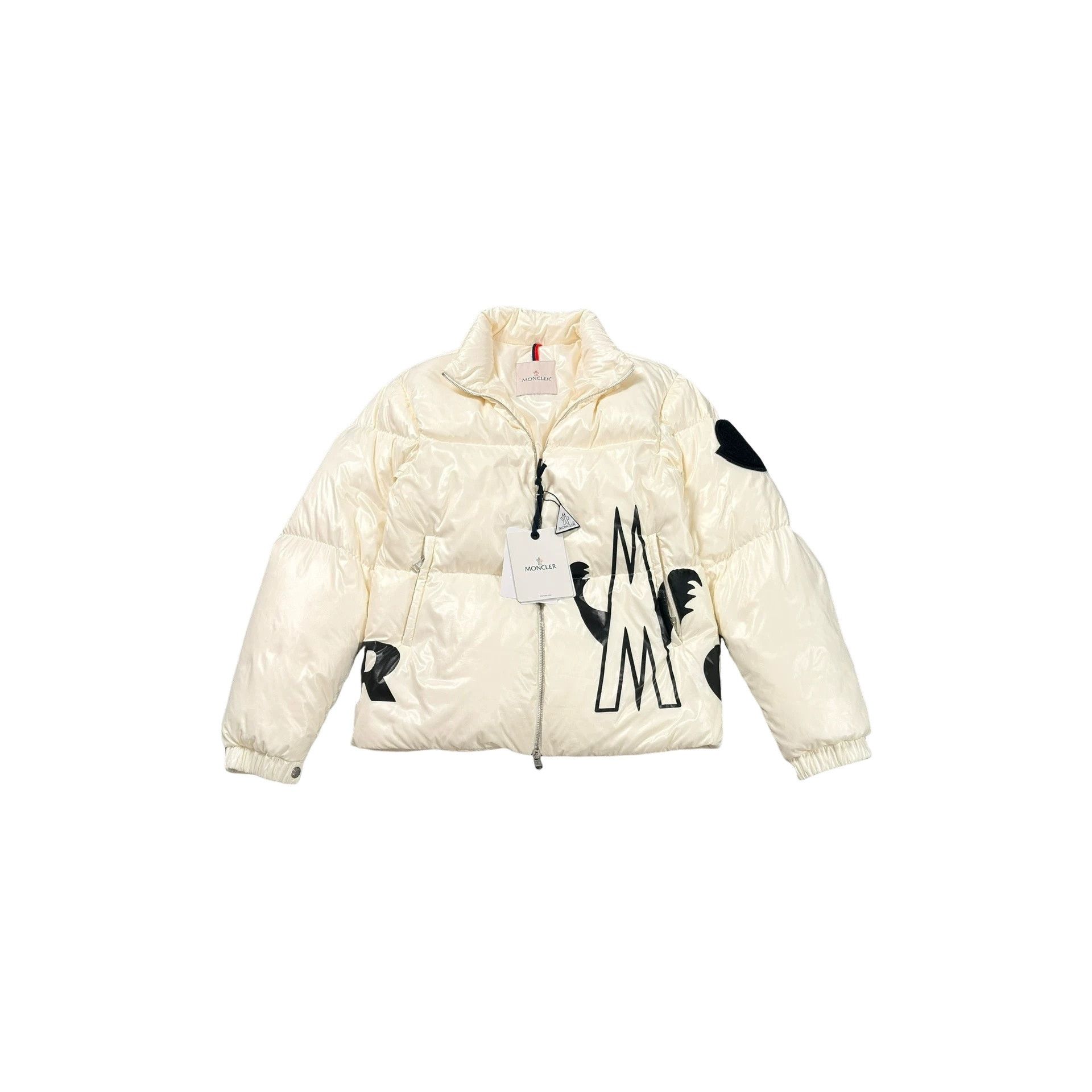 Moncler Moncler Friesian Logo Print Puffer Jacket Size 1 Size US S / EU 44-46 / 1 - 1 Thumbnail