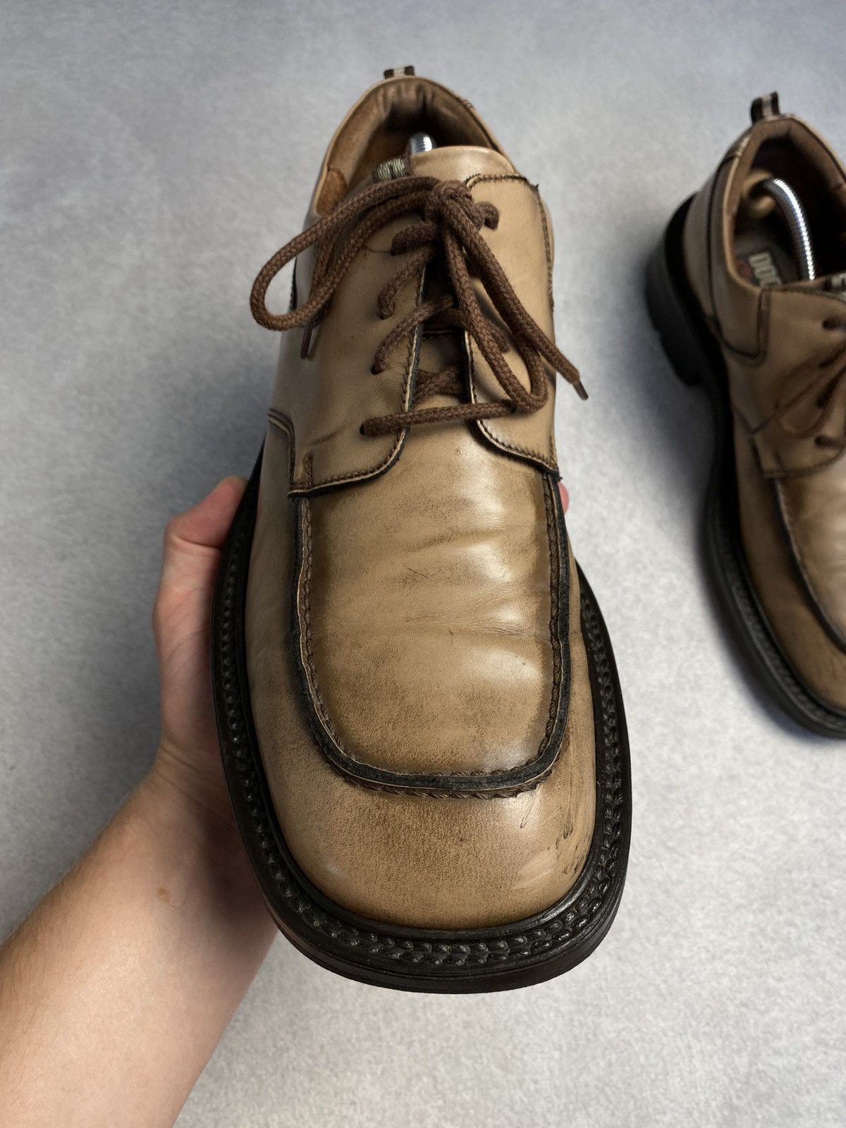Dockers Dockers Vintage Chunky Leather Platform Boots avant garde Size US 10 / EU 43 - 6 Thumbnail