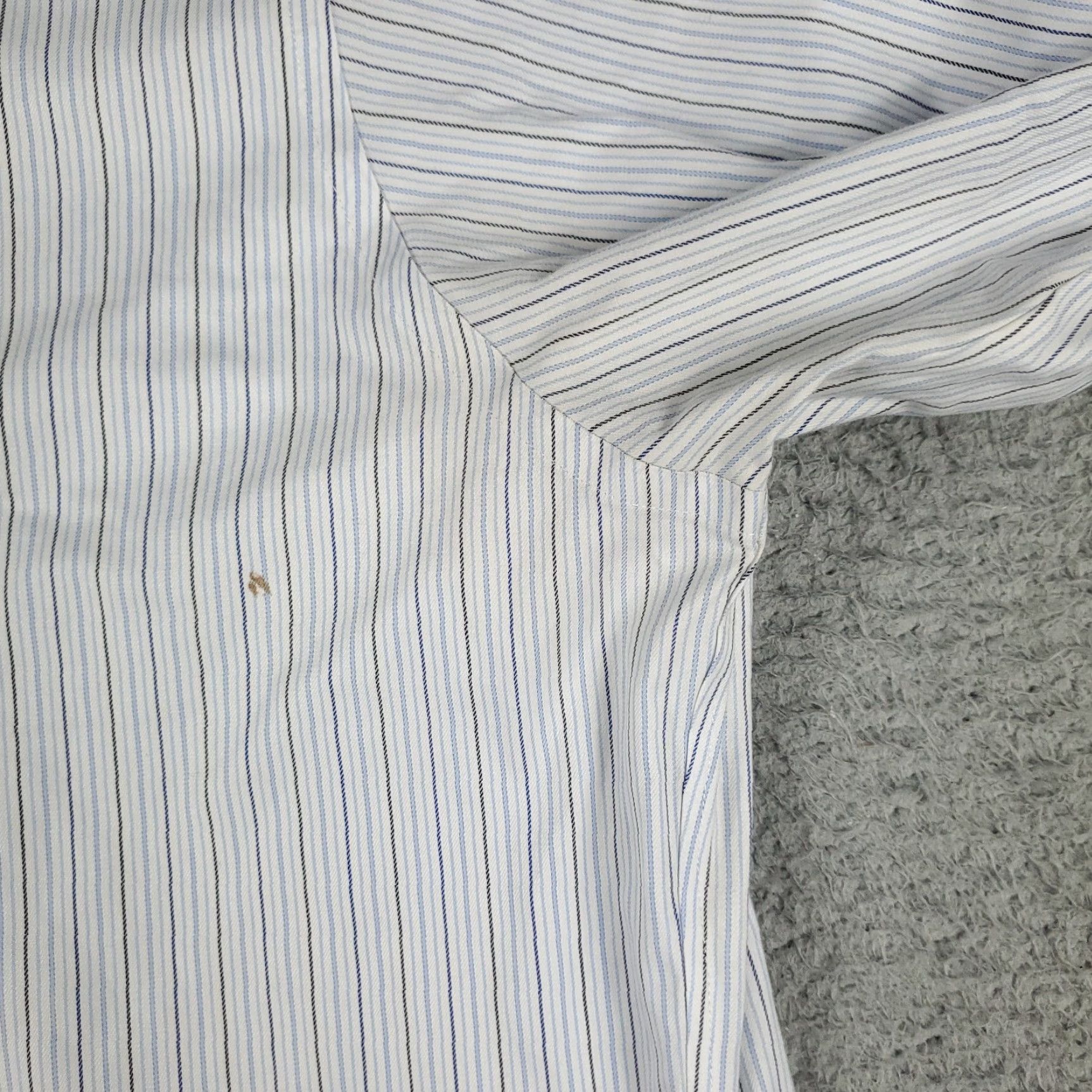 Brooks Brothers Brooks Brothers Dress Shirt Men's 16.5 Blue Striped Long Sleeve Button Up Non-Iron Classic American Size 42R - 3 Thumbnail