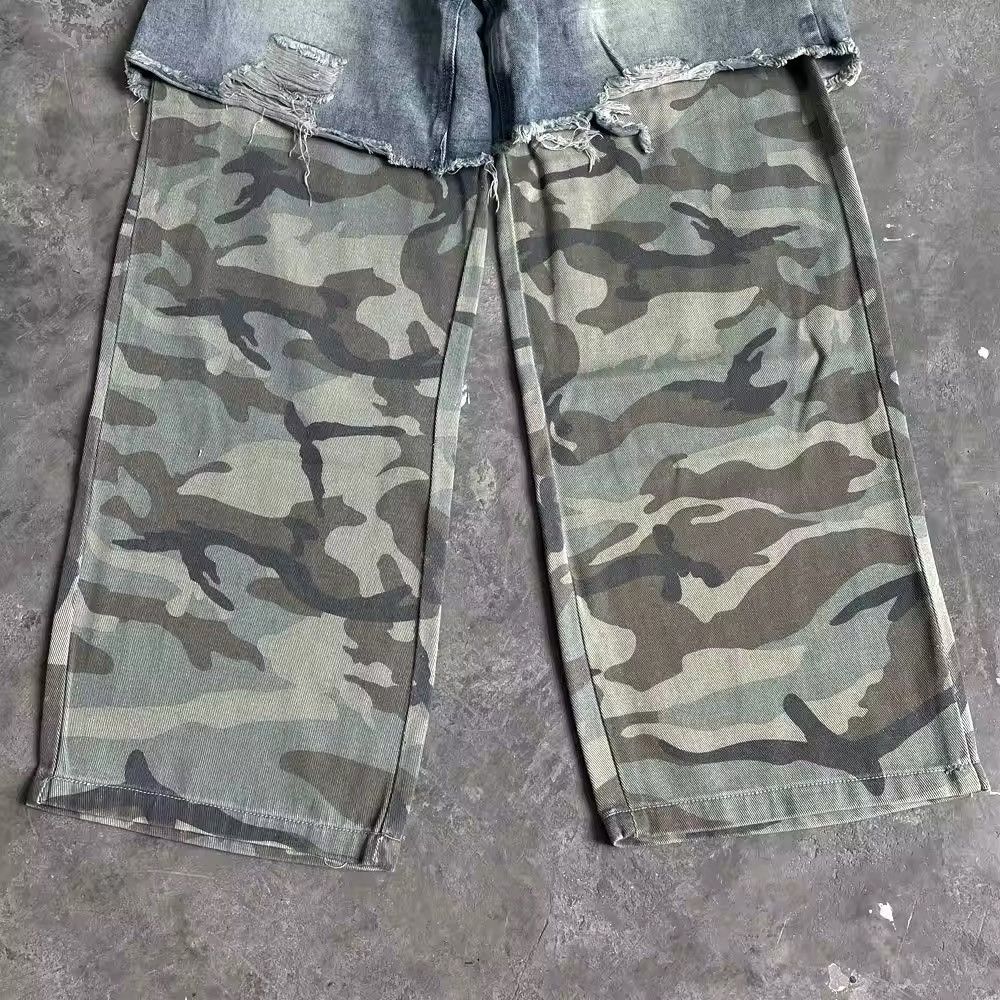 Japanese Brand Fake Two Pieces Denim Jean Size US 30 / EU 46 - 9 Thumbnail