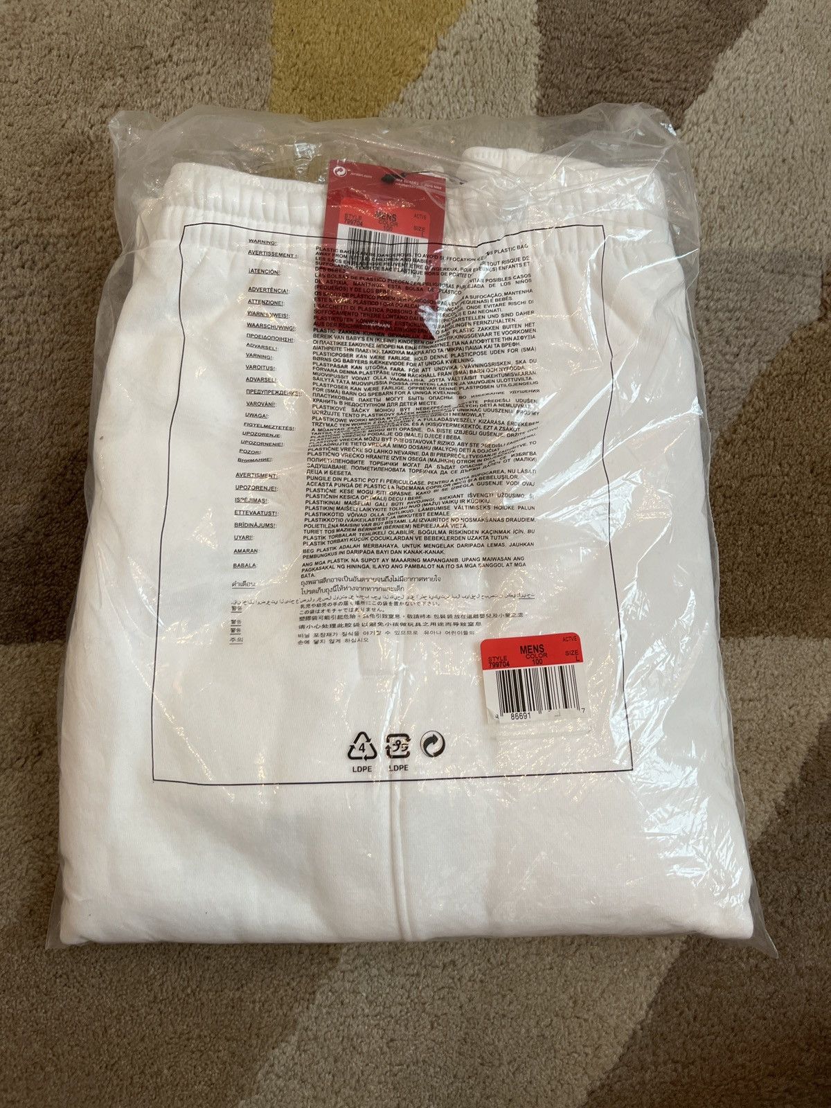 Supreme Supreme x Jordan White Sweatpants Joggers Large NEW Size US 36 / EU 52 - 8 Thumbnail