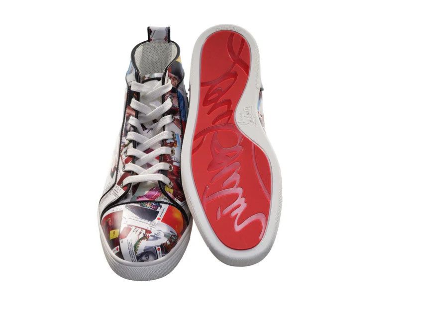 Christian Louboutin o1s1wg110924-Louis Orlato Flat High Sneaker in Multicolor Size US 12 / EU 45 - 3 Thumbnail