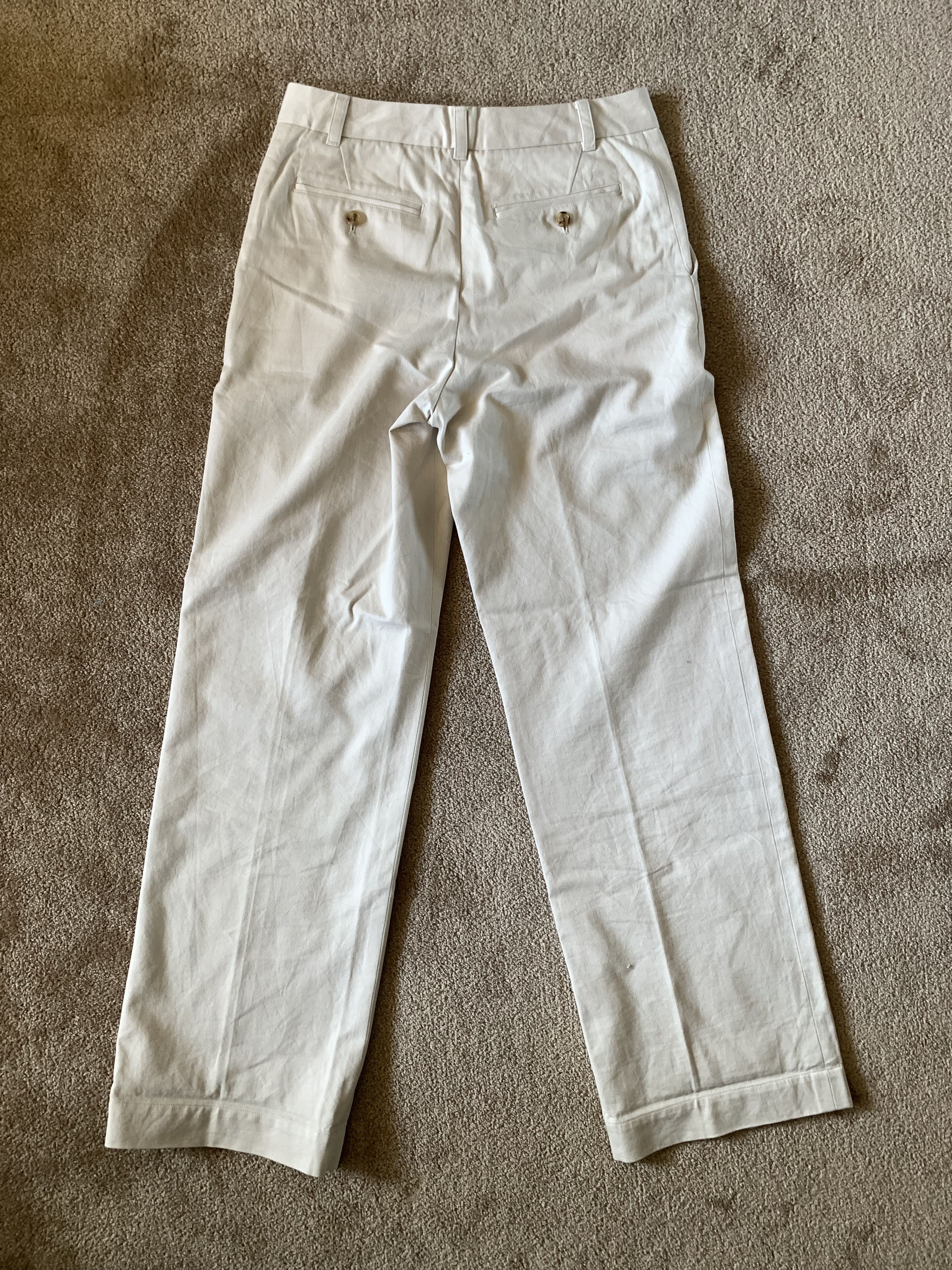 Margaret Howell Bone white beige khaki chino trouser Size US 29 - 2 Thumbnail