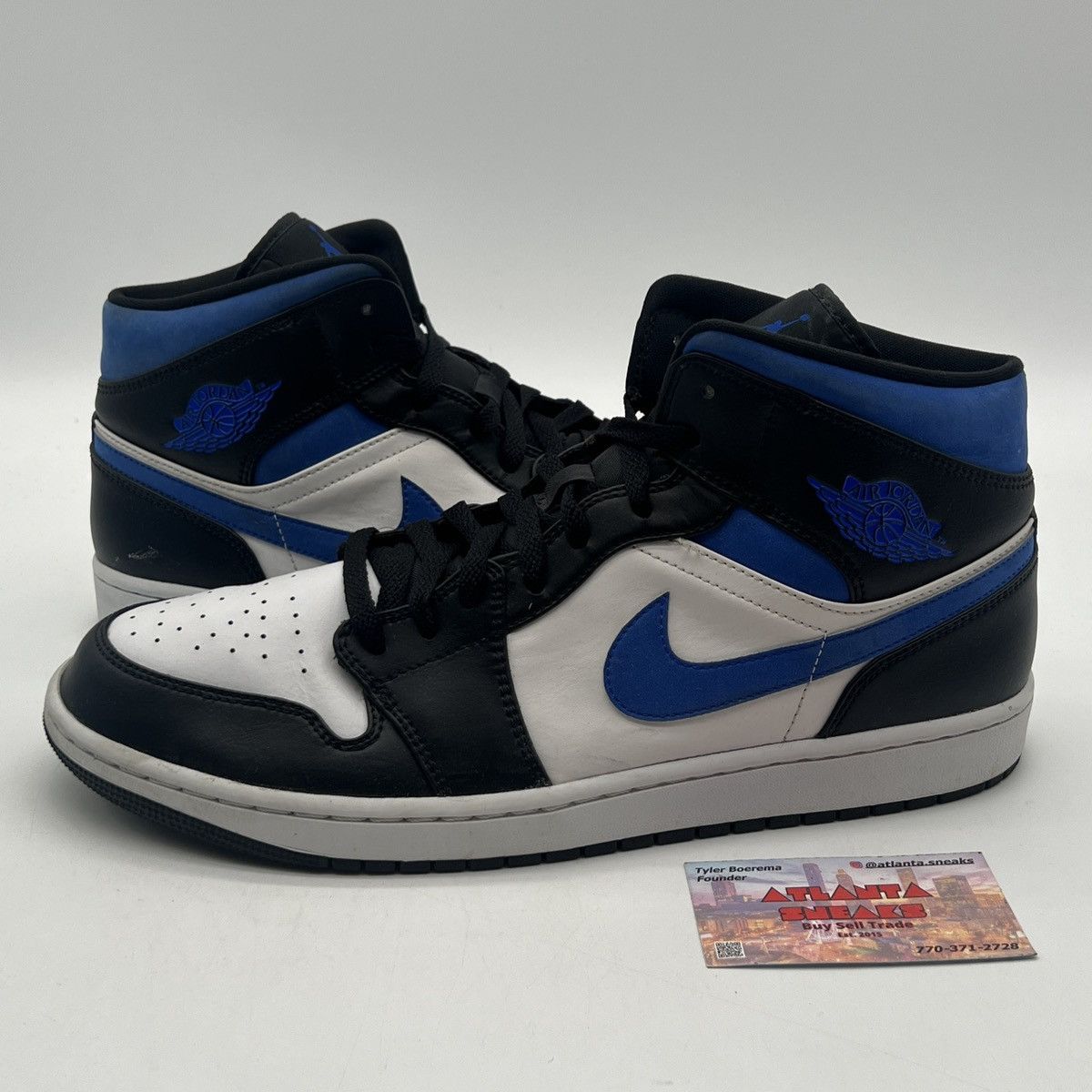 Nike Air Jordan 1 Mid racer blue Size US 13 / EU 46 - 1 Thumbnail